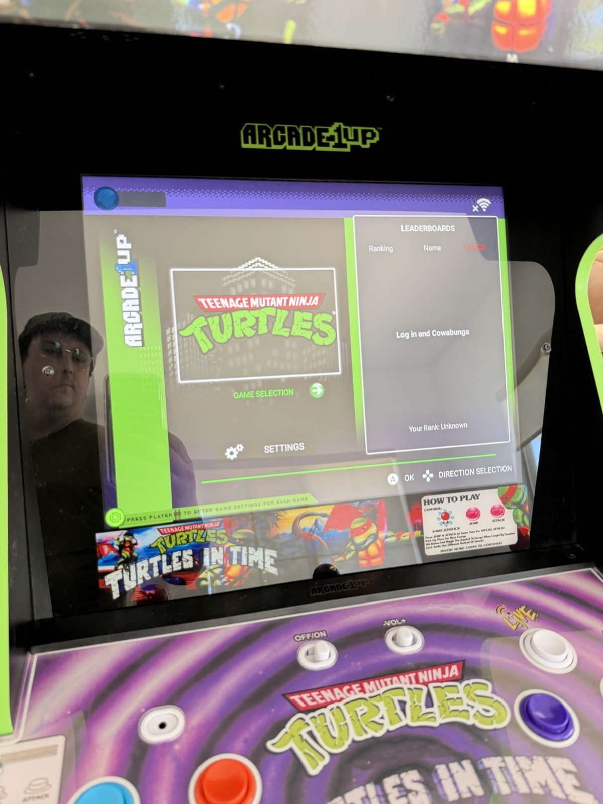 Arcade 1Up Teenage Mutant Ninja Turtles: Turtles in Time Arcade W Riser & Chair