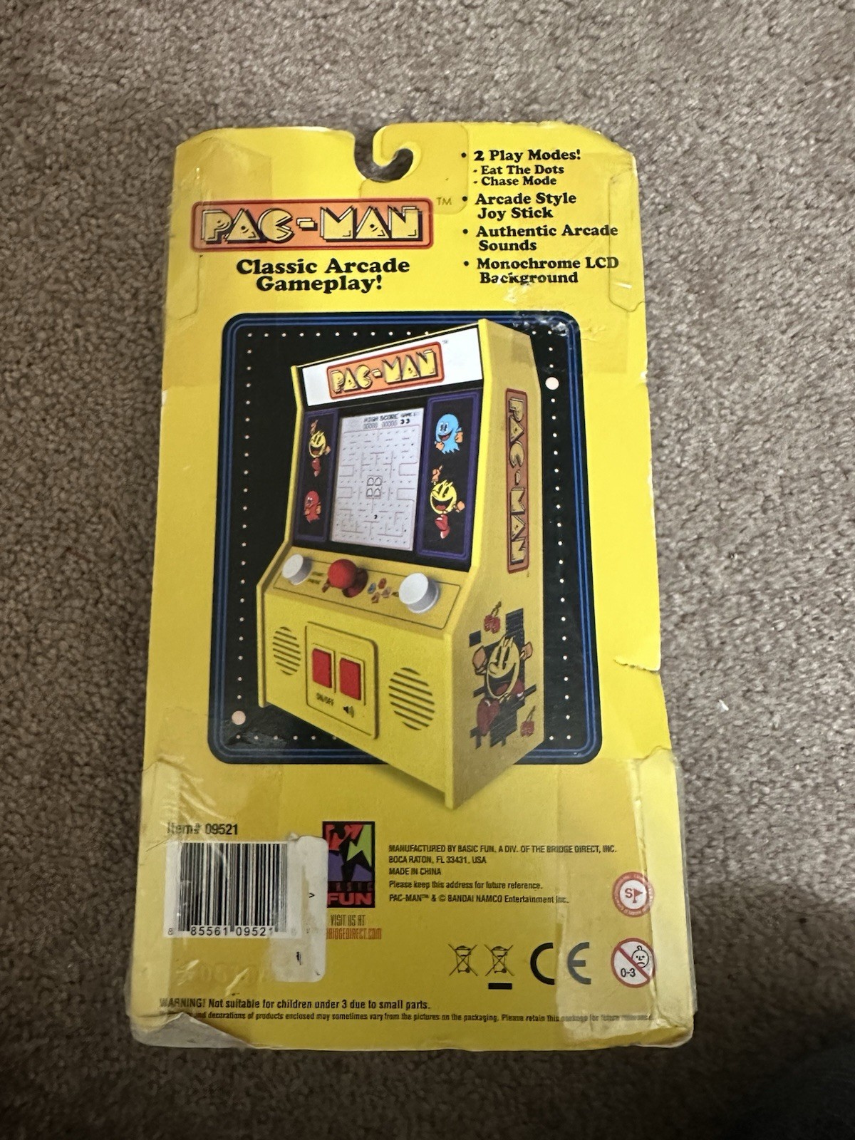 Pac-Man Mini Game Arcade Machine Handheld Classic Gameplay ~ Retro NEW basic fun