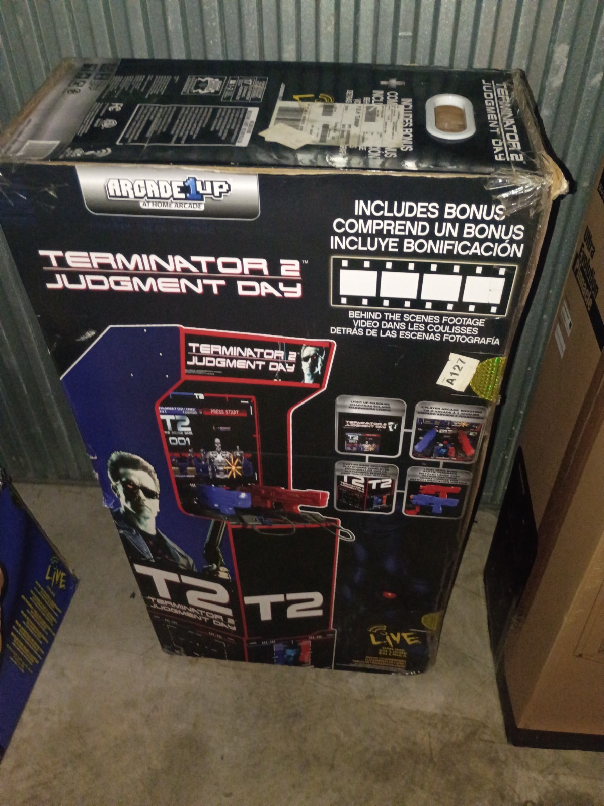 Arcade1Up Terminator 2: Judgment Day Reproduction Arcade Cabinet w/ Bonus Riser