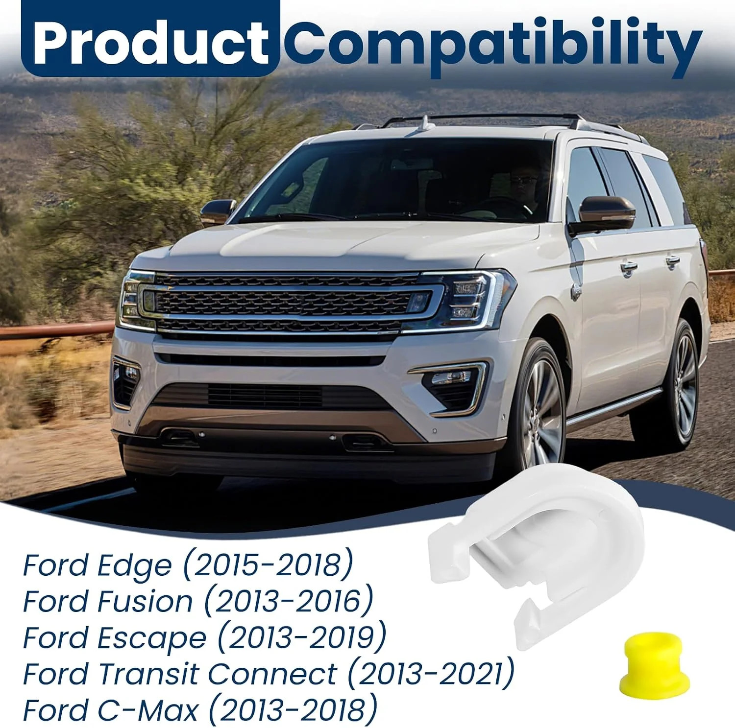 Transmission Shifter Cable Bushing with Cap | Fit for Ford Edge/Fusion/Escape/Tr