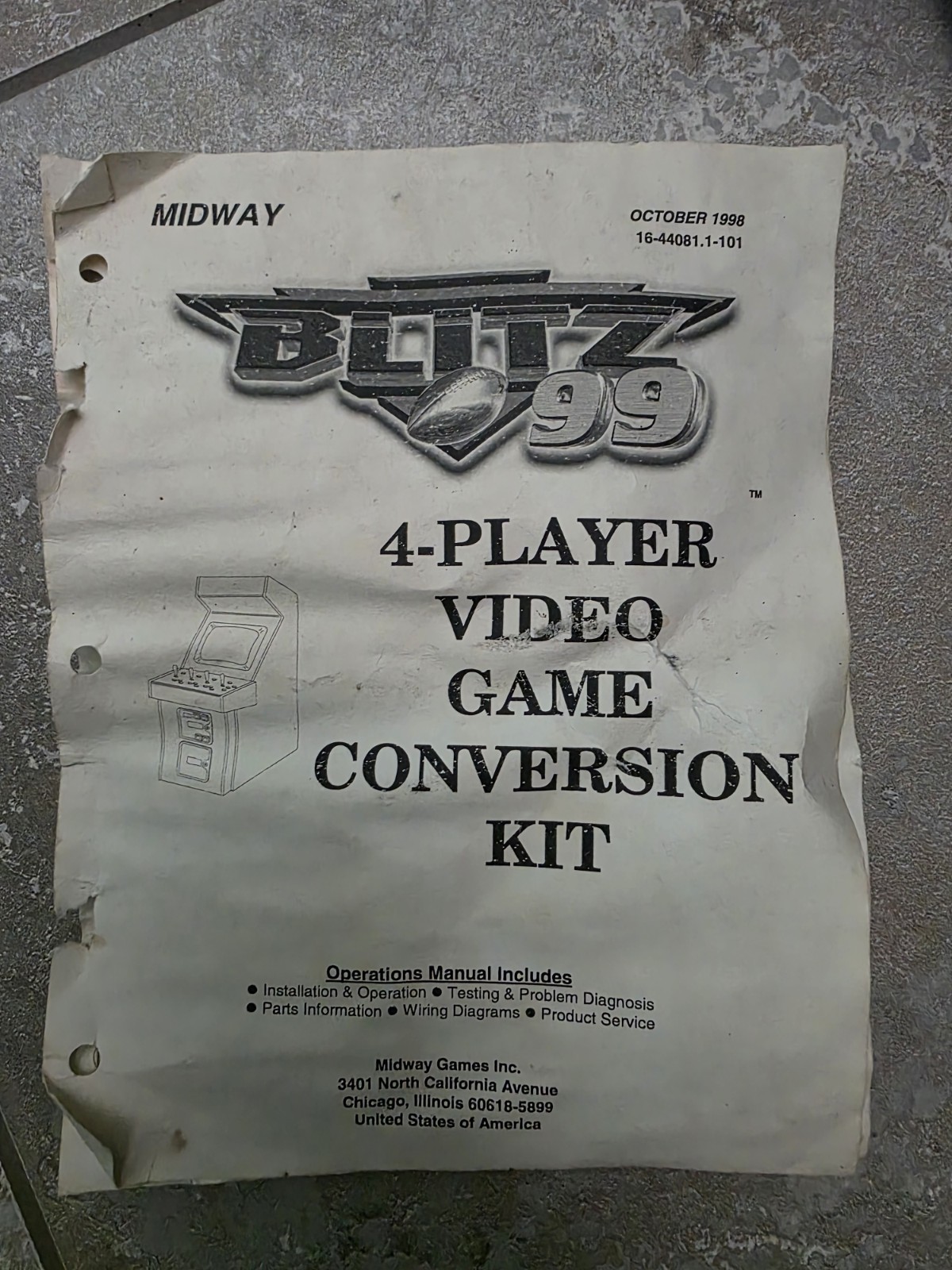 NFL Blitz 99 4 PLAYER ARCADE