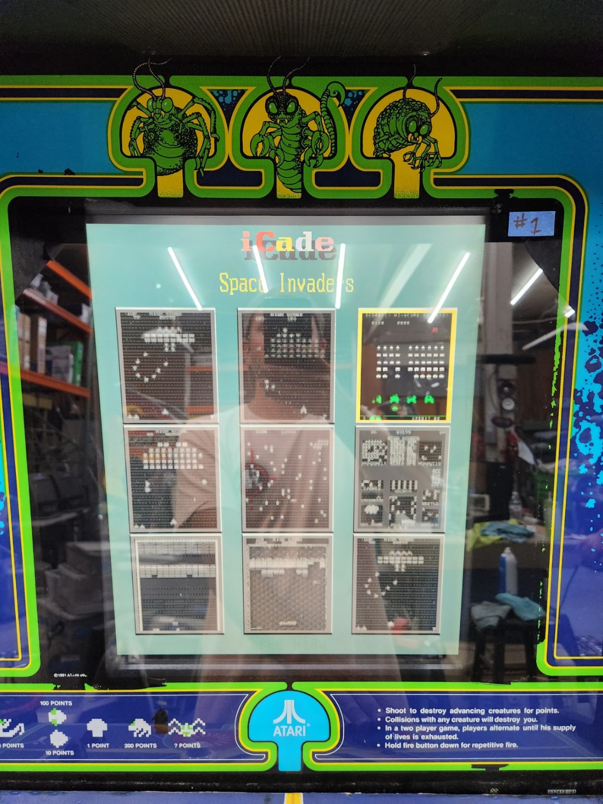 CENTIPEDE Stand Up Full Size Arcade Machine Classic Video Game 9 Games in 1 (#1)