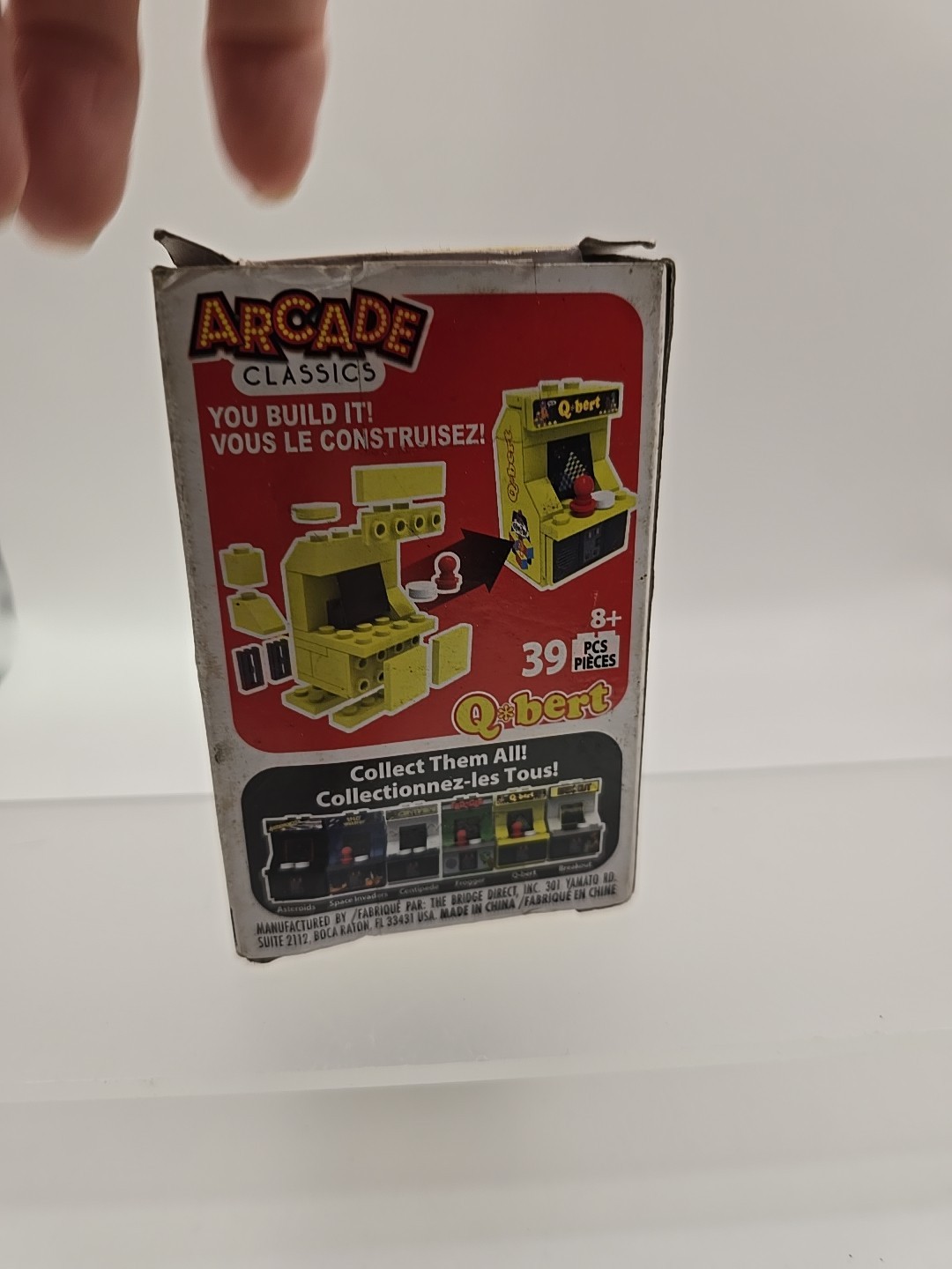 Arcade Classics Buildable Mini Arcade You Build 39 Pieces Q-bert – NIB