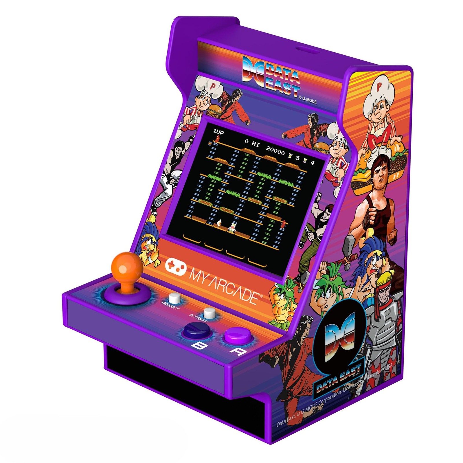 MY ARCADE Data East Hits Nano Player – 4.5″ Fully Playable East, Purple