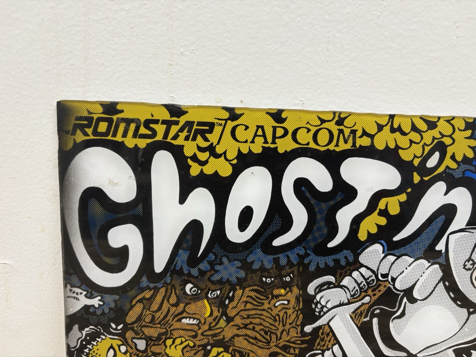 ORIGINAL Ghosts N Goblins Arcade Marquee – Capcom – Acrylic – NOT reproduction