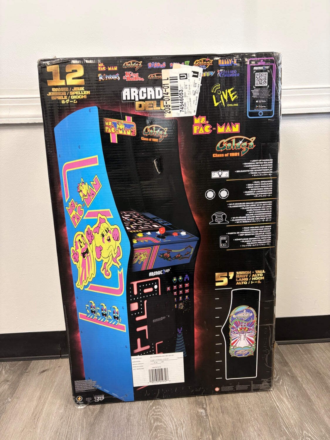 Arcade1Up Deluxe Ms. Pac-Man Arcade Machine