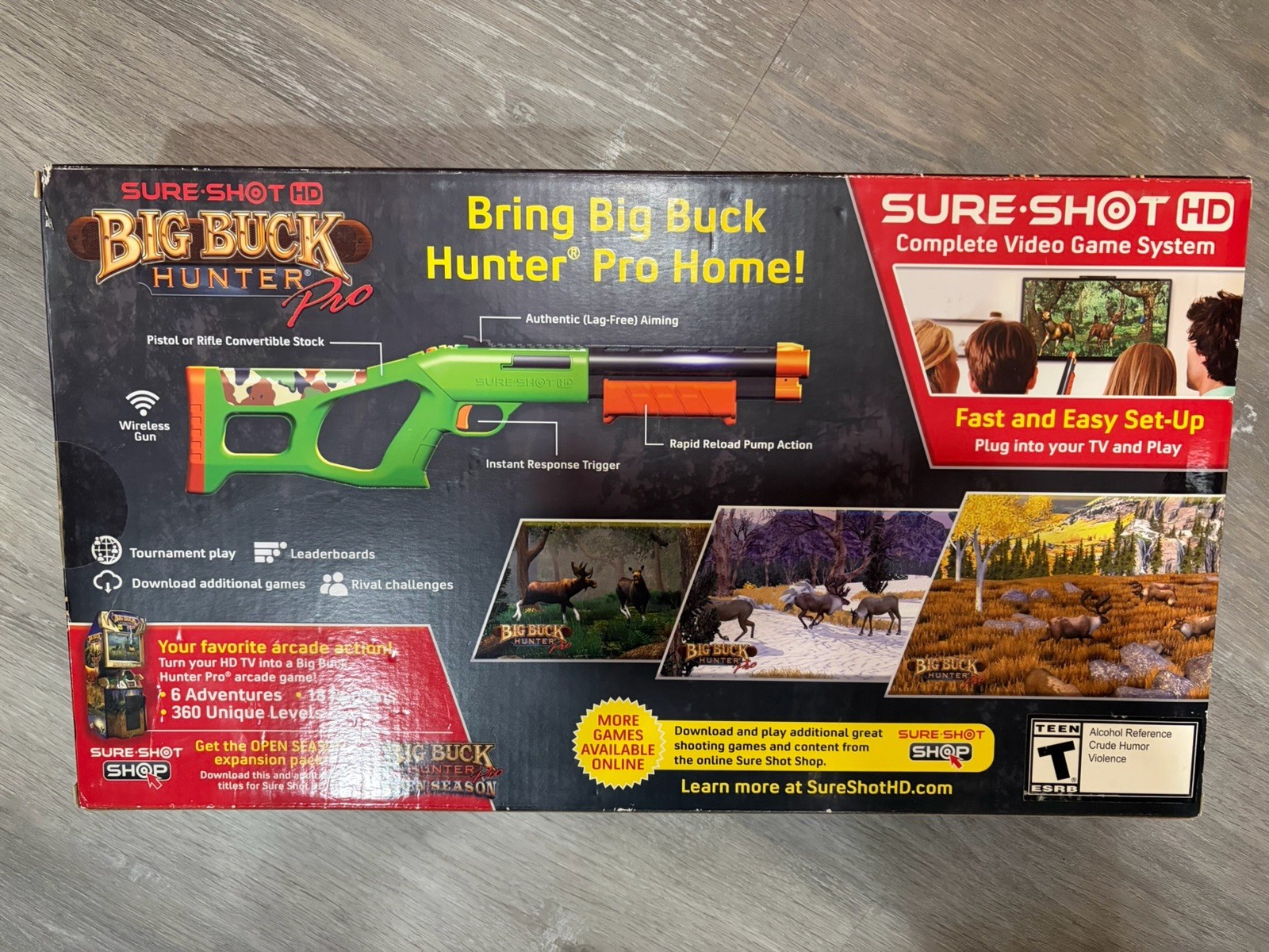 Sure Shot HD Big Buck Hunter Pro Complete Video Game System New – Open Box