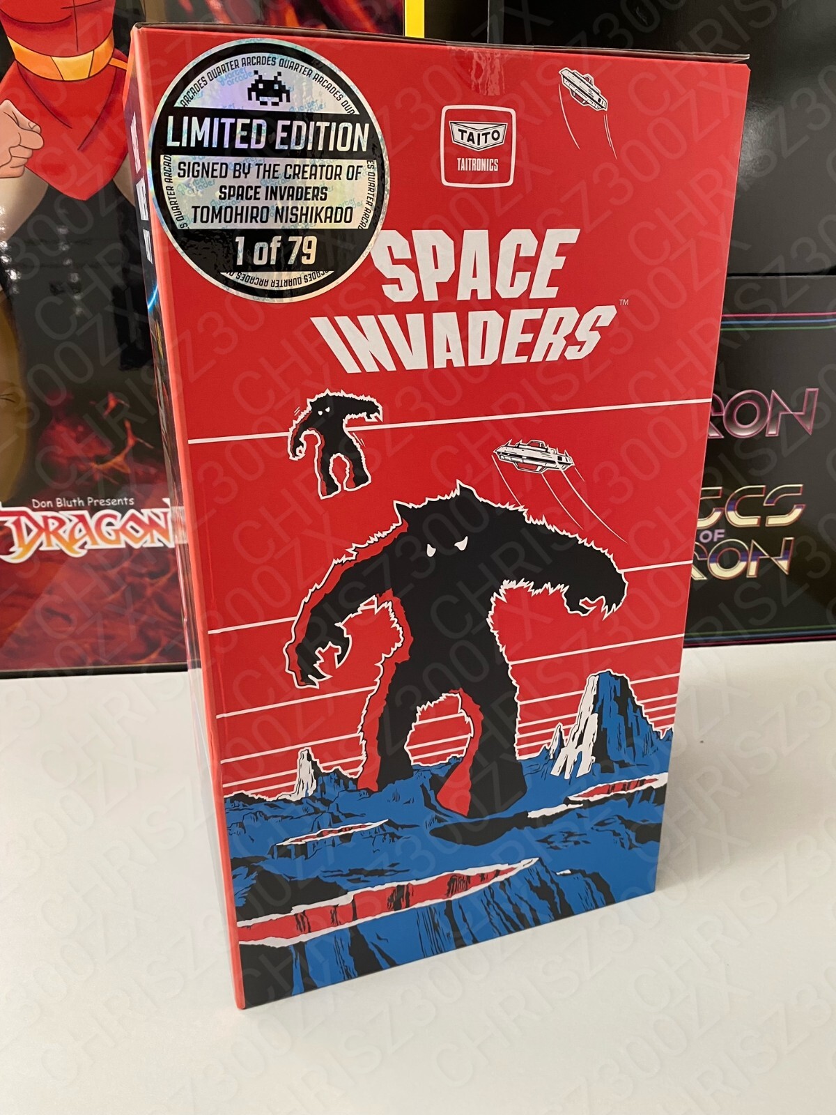 Space Invaders Part II Quarter Size Arcade Cabinet Signed Collector’s Edition