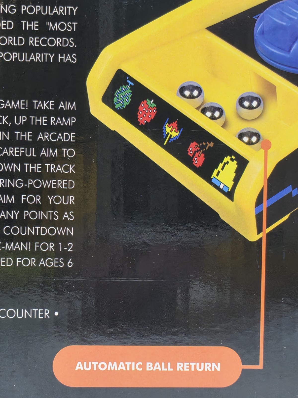Pac-Man Electronic Arcade Alley Skee-Ball Tabletop Game w/ Lights & Sound 3-Feet