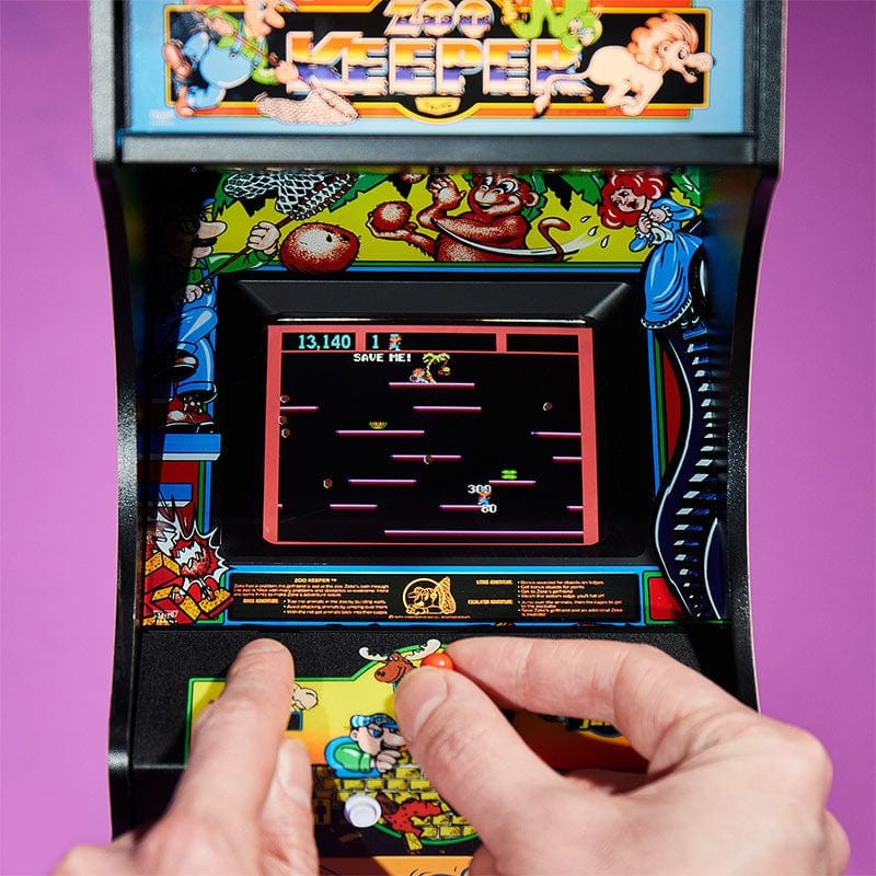 OFFICIAL TAITO ZOO KEEPER Quarter Size Arcade Cabinet