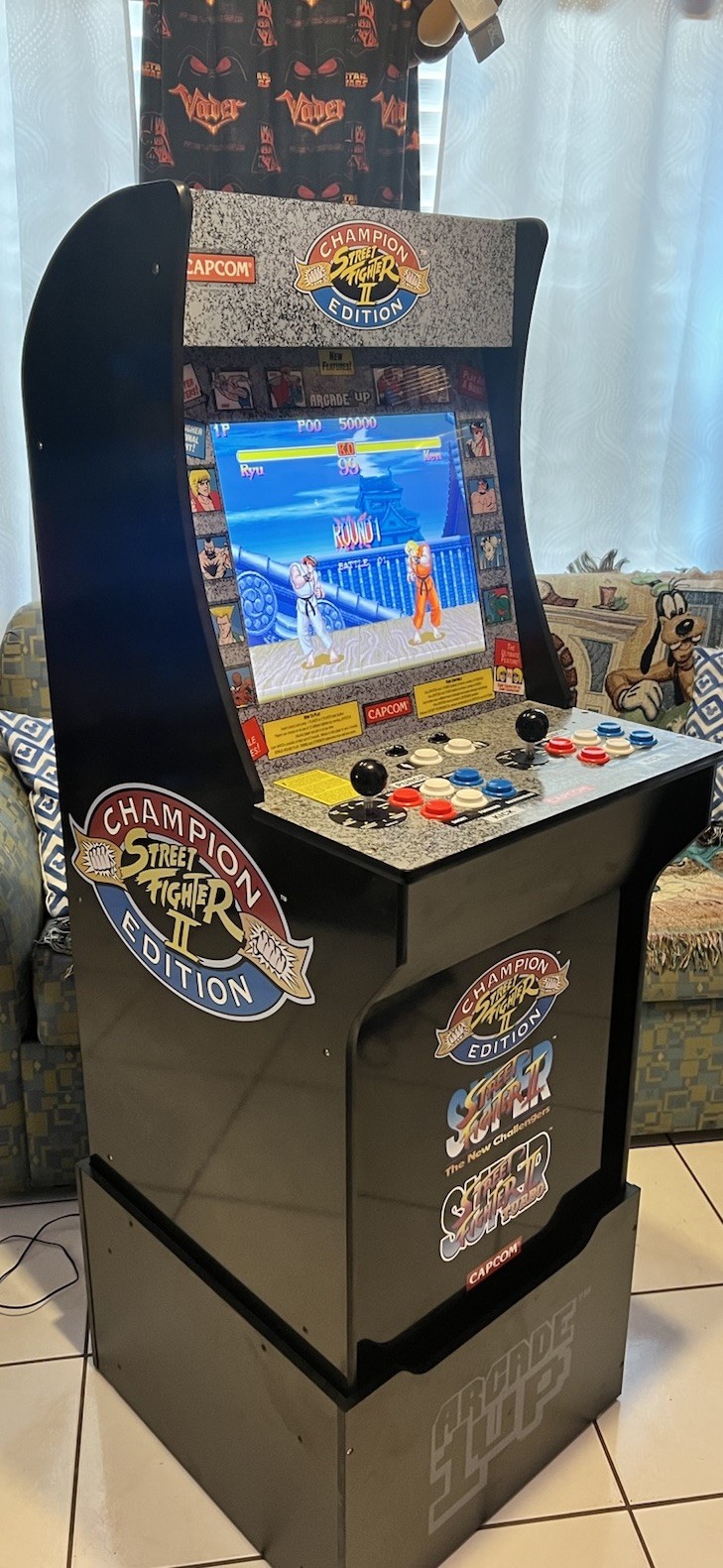 Arcade1Up Street Fighter II Champion Edition Arcade With Riser Working Great