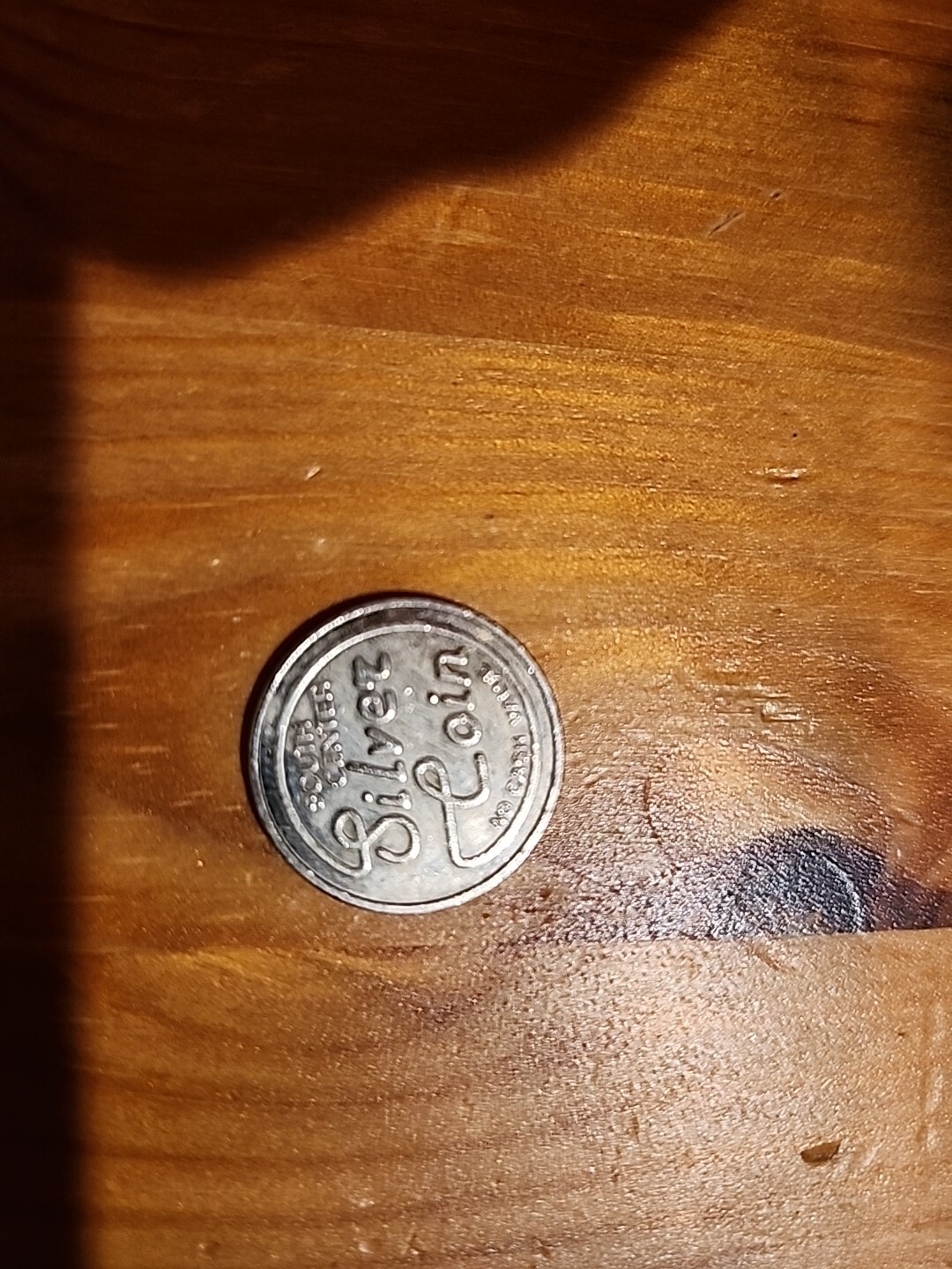 2 Silver Coin Video Game Arcade Tokens