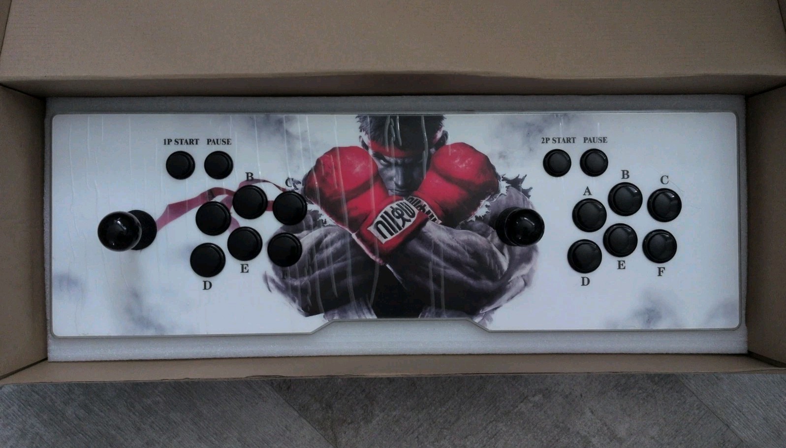 Street Fighter Art Arcade Fight Stick Console Dual Joysticks HDMI USB 1000+ Game