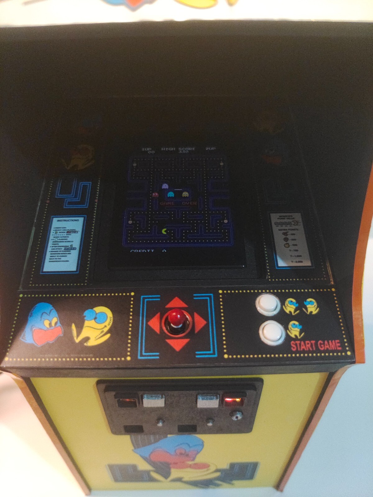 Pac Man 1/6 scale mini working arcade cabinet (Playscale, New Wave Toys).