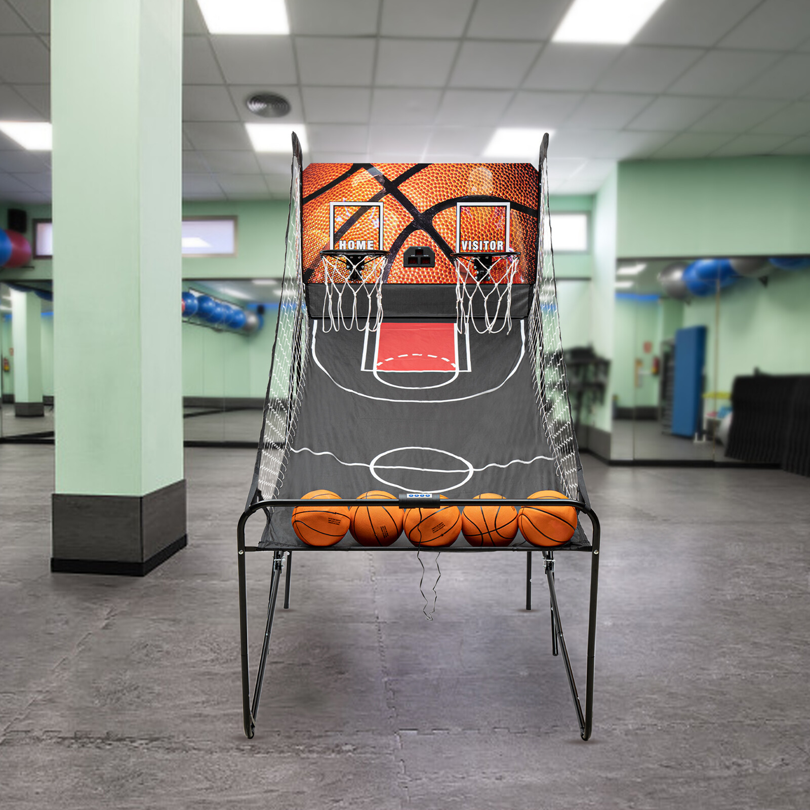 NEW ELECTRONIC DUAL SHOT ARCADE BASKETBALL SCORER ARCADE GAME BASKETBALL ARCADE
