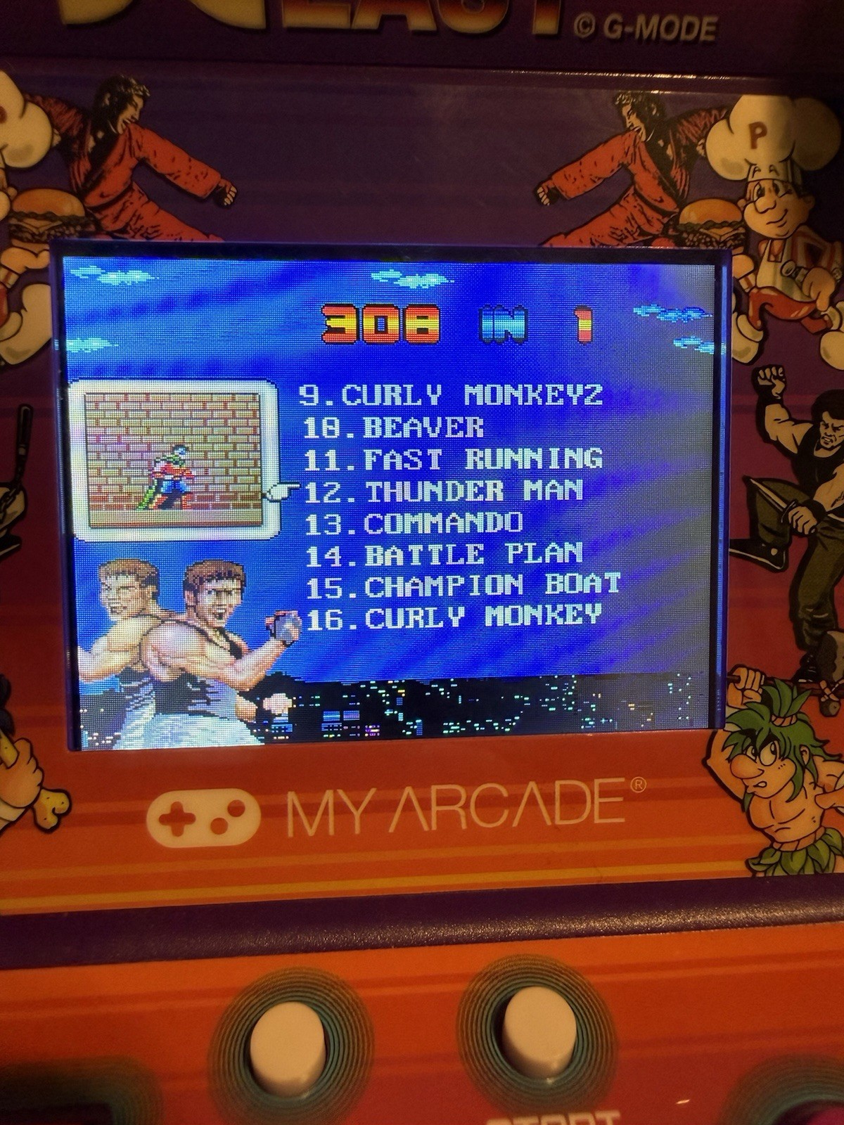 MyArcade Data East Hits Playable Mini Arcade Machine TESTED & WORKS!