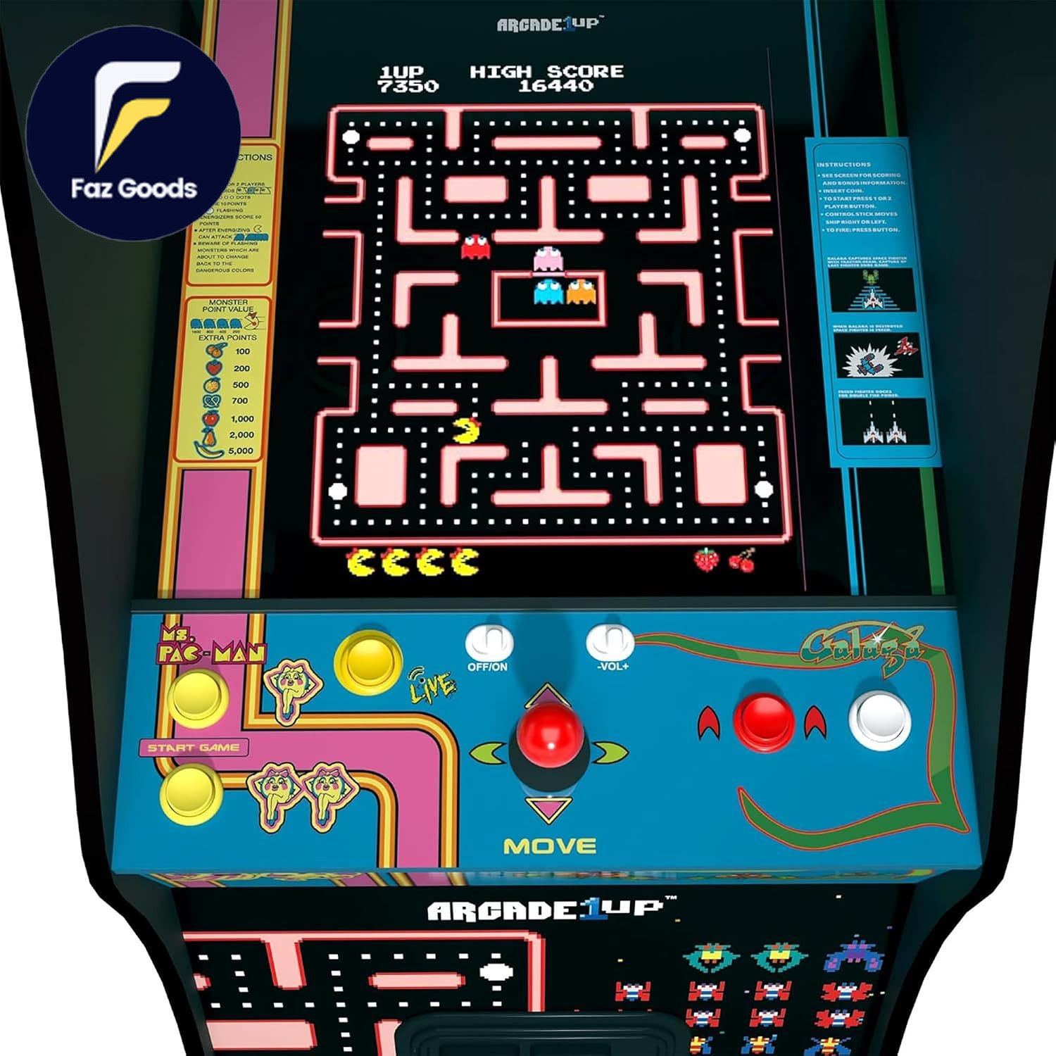 Arcade1Up Ms. Pac-Man Class of ’81 Deluxe Arcade Machine Gaming Cabinet