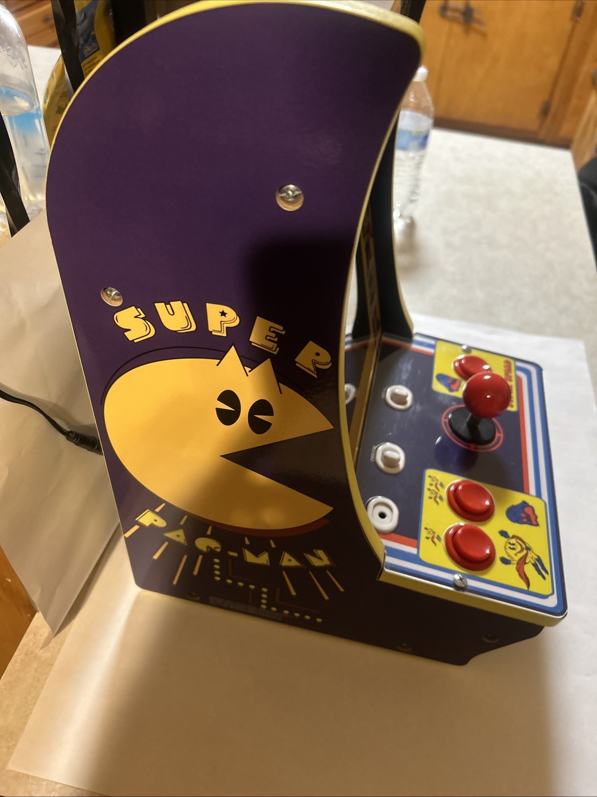Arcade 1UP Super PAC-Man Counter Top Arcade Machine 4 Games – Tested/Working!