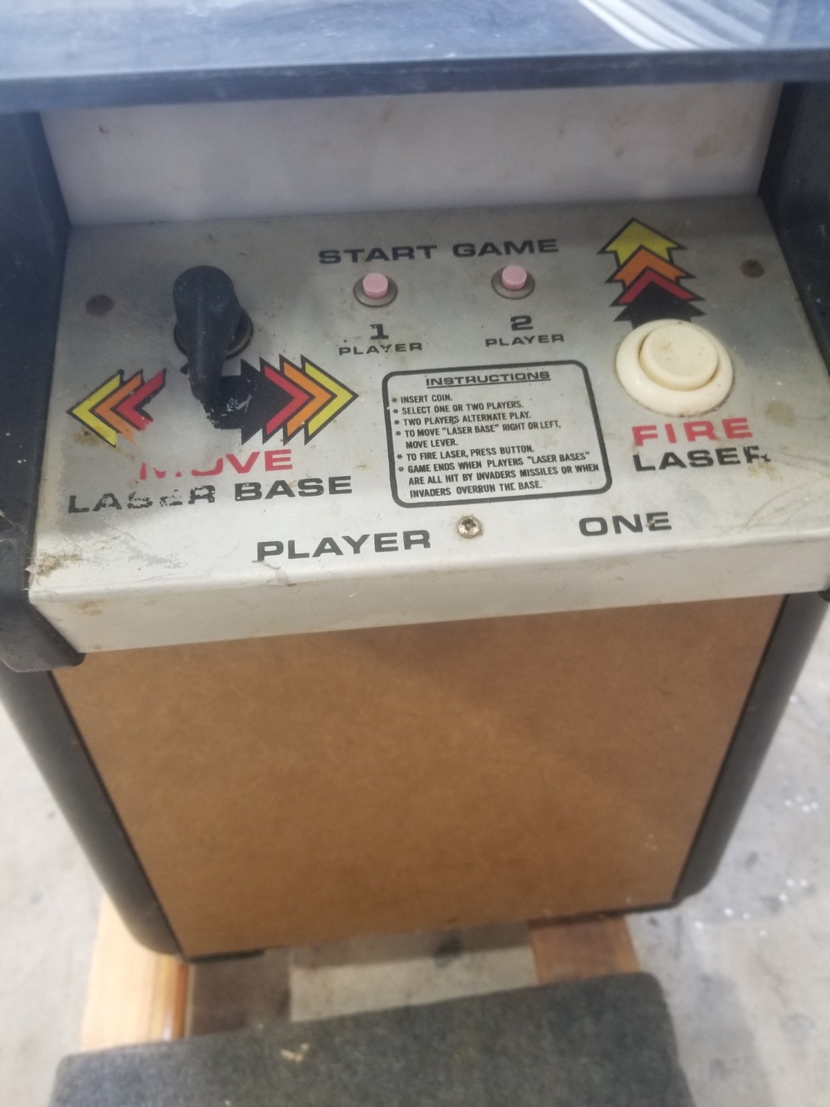 SPACE INVADERS Cocktail Table ARCADE MACHINE MIDWAY 1978