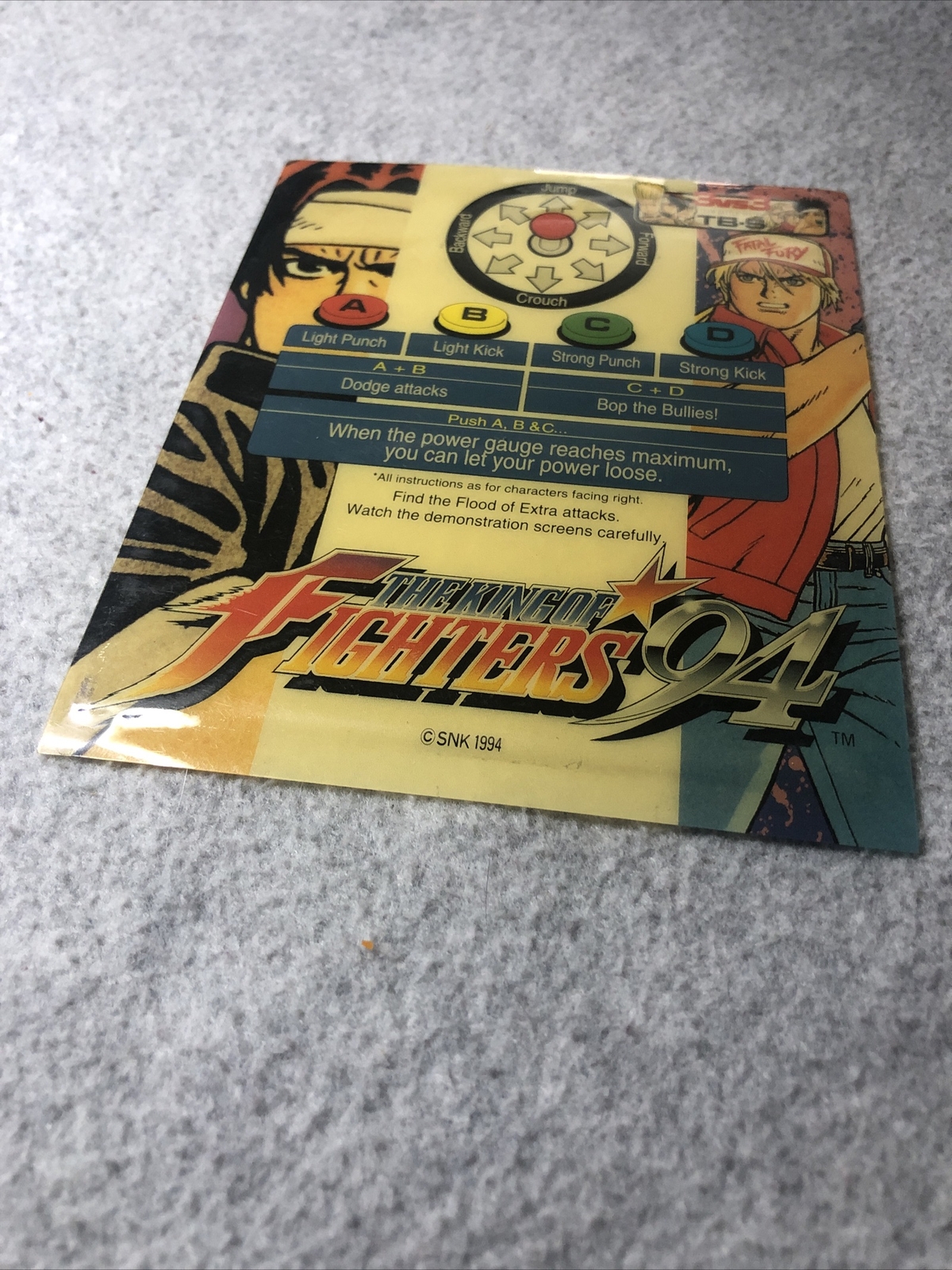 ***** The King Of Fighters 94 Mini Marquee Header SNK Neo Geo Arcade *****