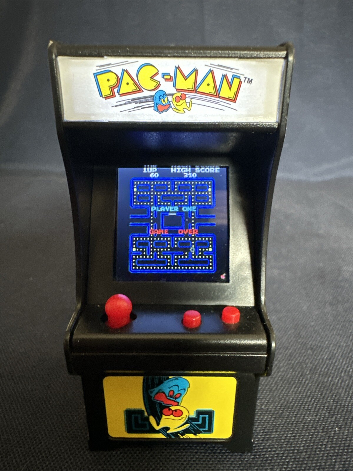 Pac-Man Miniature Arcade Game Keychain 2018 Tested And Works Scratch On Screen