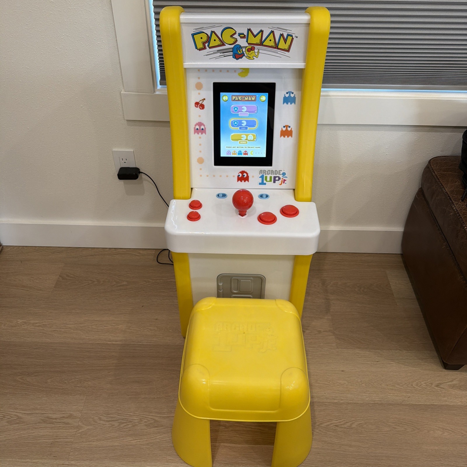 Arcade1Up Jr. Pac-Man Arcade Machine with Stool