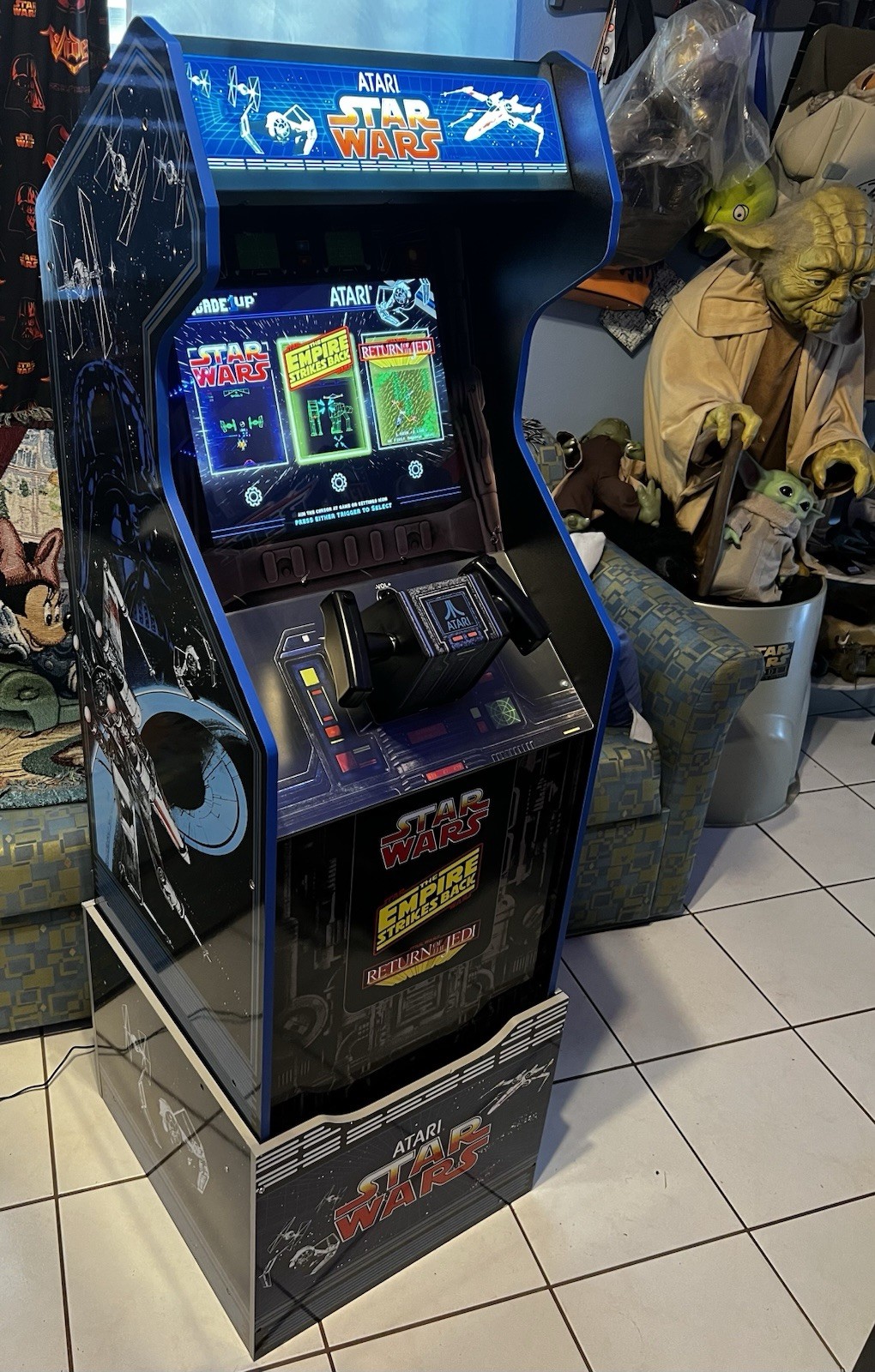 Star Wars Arcade1Up Cabinet Atari Edition With Riser Working Great Fast Shipping