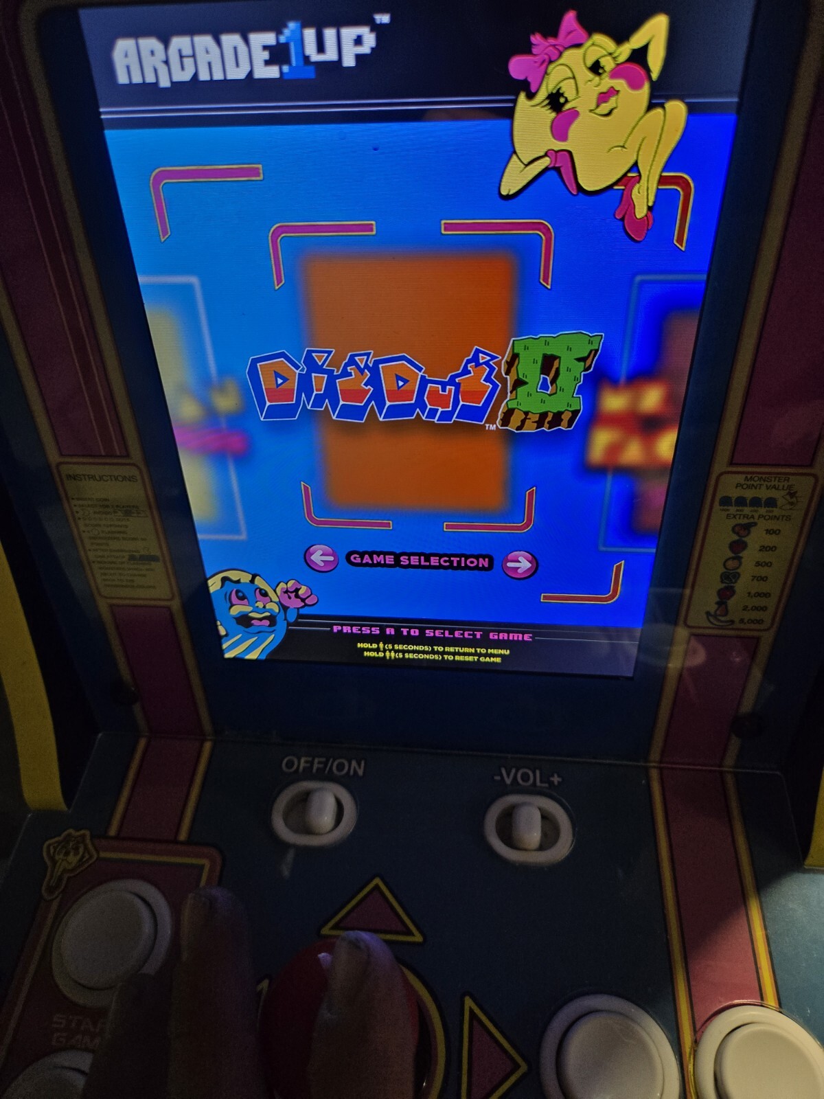 Arcade 1up 8296 Ms Pac-Man & PAC-Man plus,galaga Tabletop Arcade GameSystem 16″