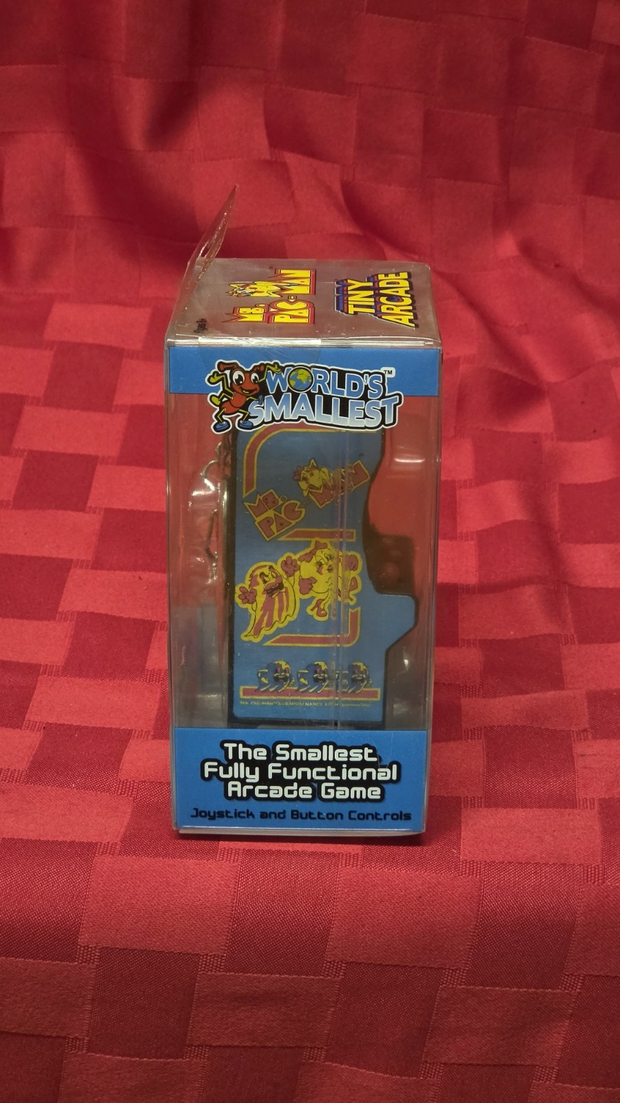Tiny Arcade Ms. Pac-Man Mini Arcade Game New Open Box Damaged Package