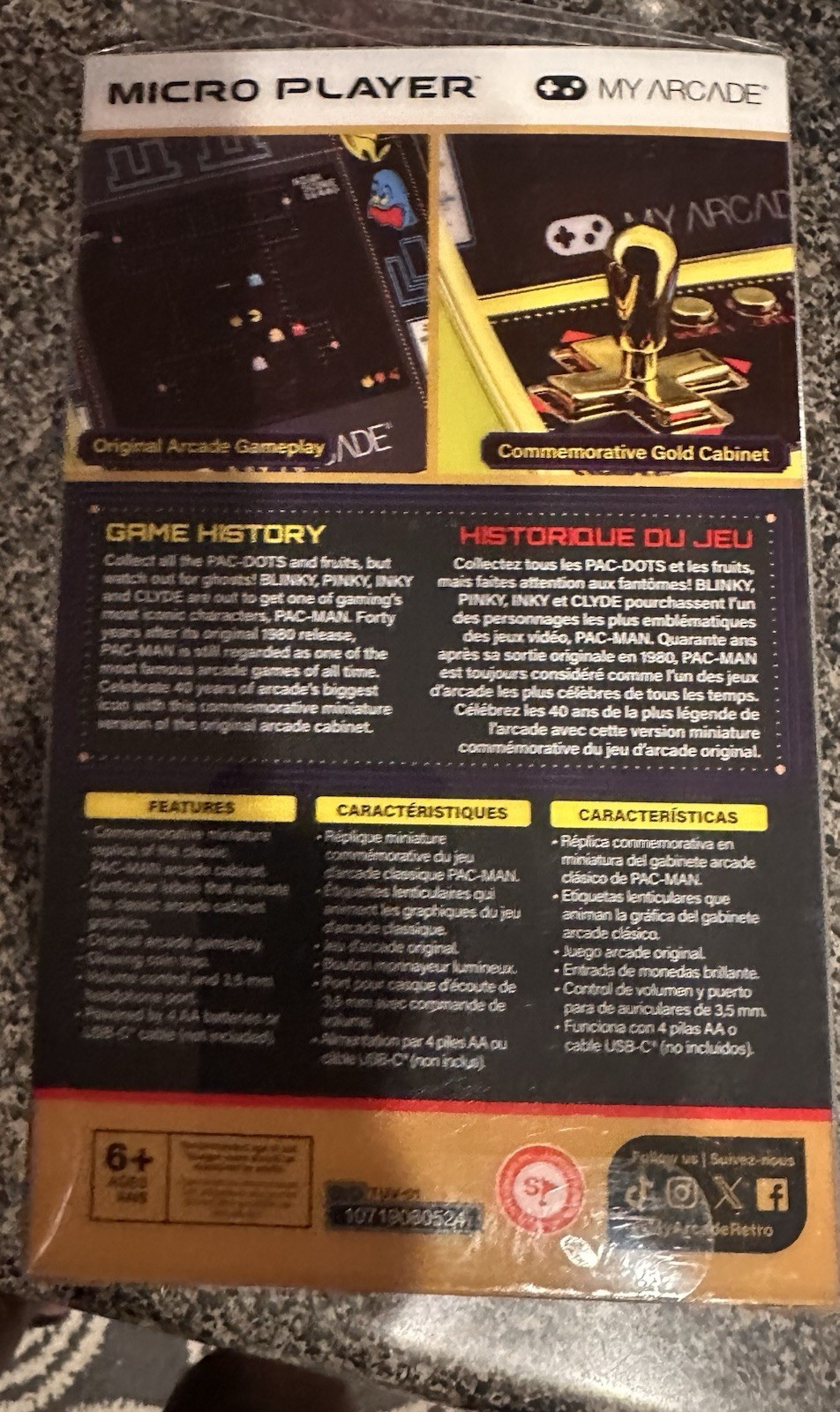 Pac-Man 40th Anniversary Arcade Micro Player