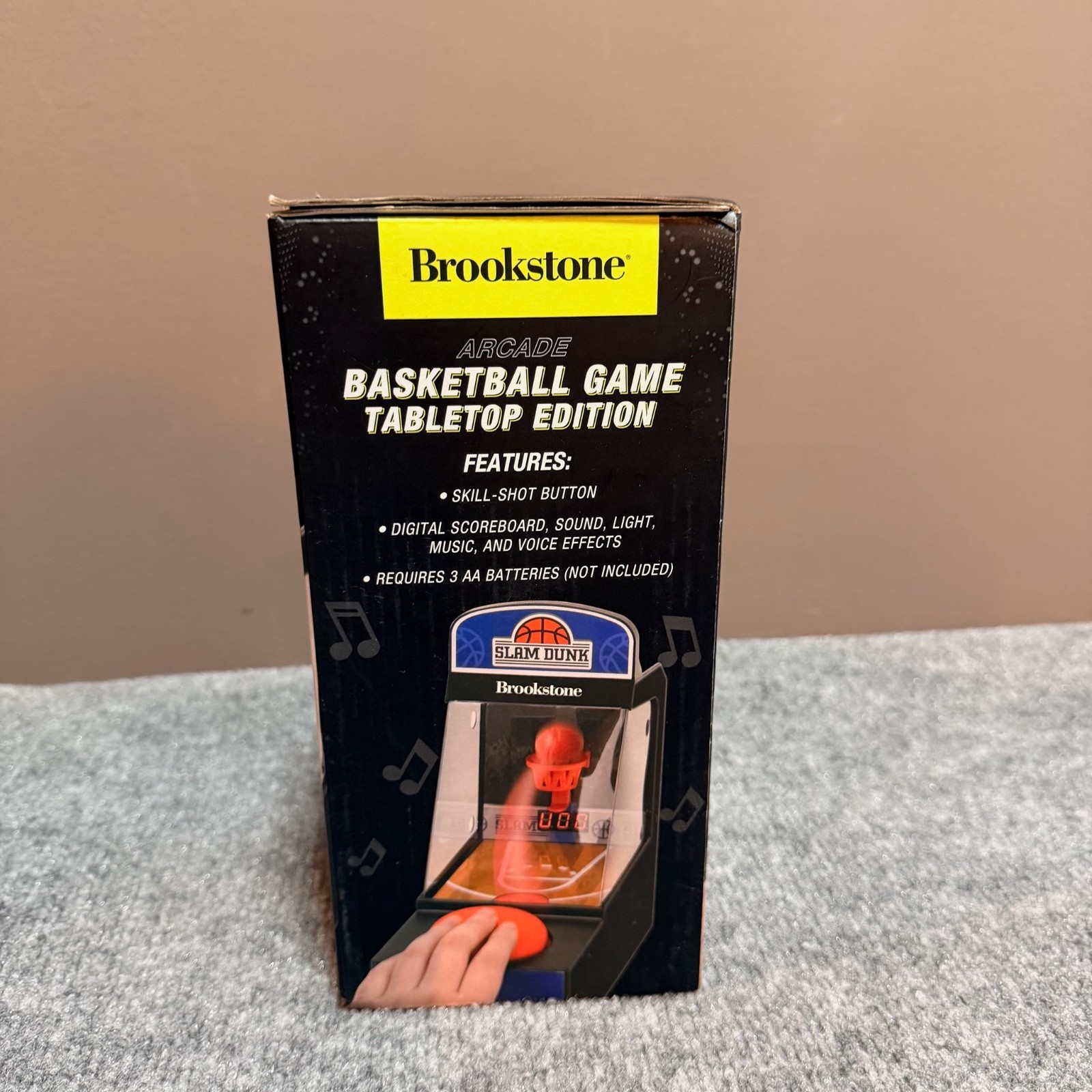 NEW Brookstone Arcade Basketball Game Tabletop Edition Skill Shot Button