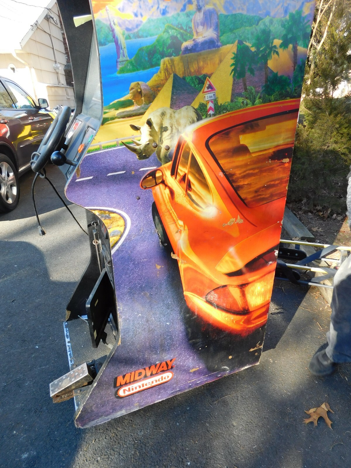 Midway Cruisin World Stand Up arcade non working project parts game