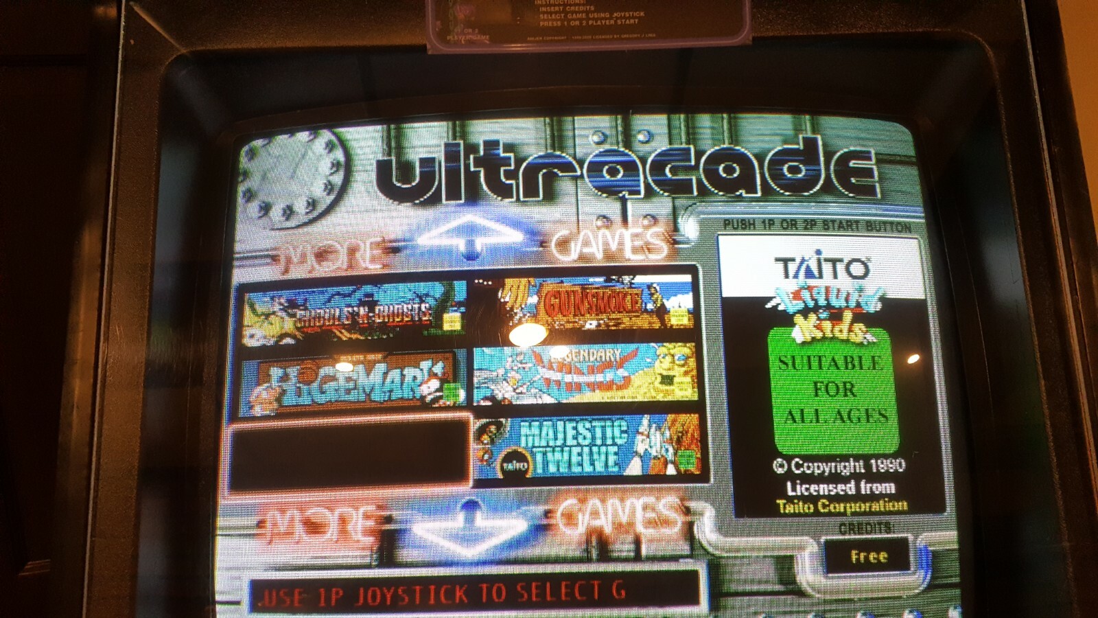 Original Ultracade Arcade Game – Multi Game System 40 Games Upgradeable