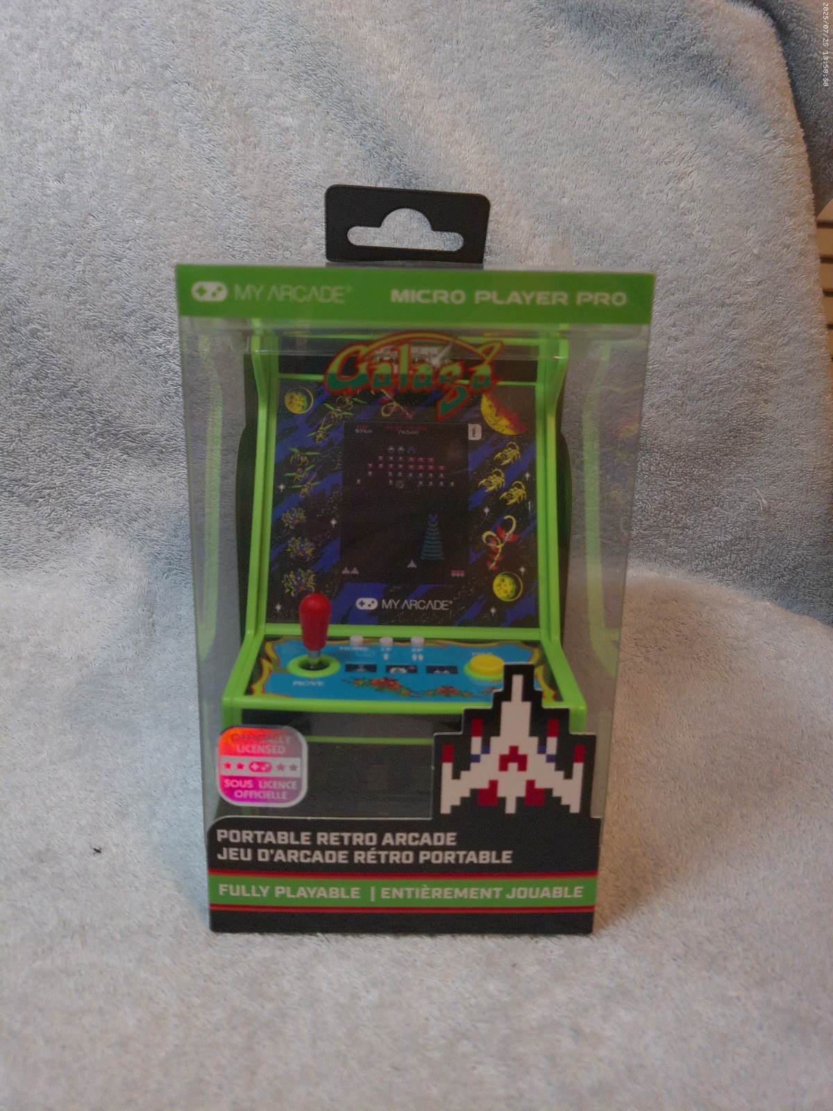 My Arcade Galaga/Galaxian Micro Player Pro DGUNL-4195 Portable Retro Arcade New