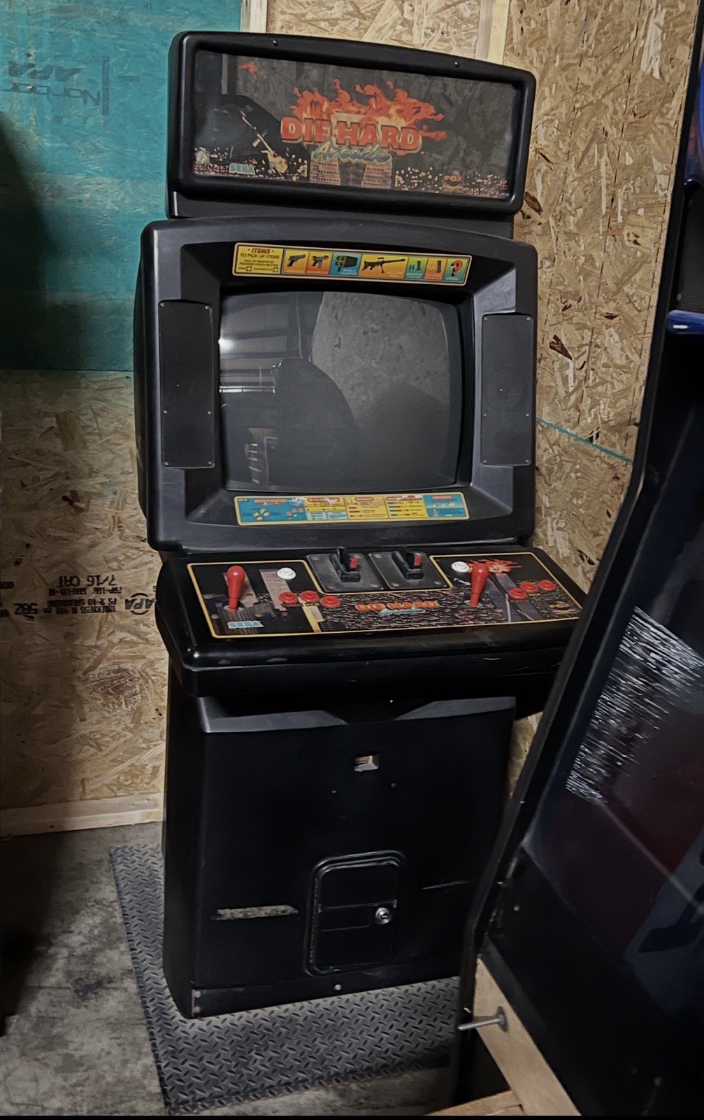 SEGA Die Hard Arcade Authentic Original 1996 Full Size Arcade Machine Cabinet