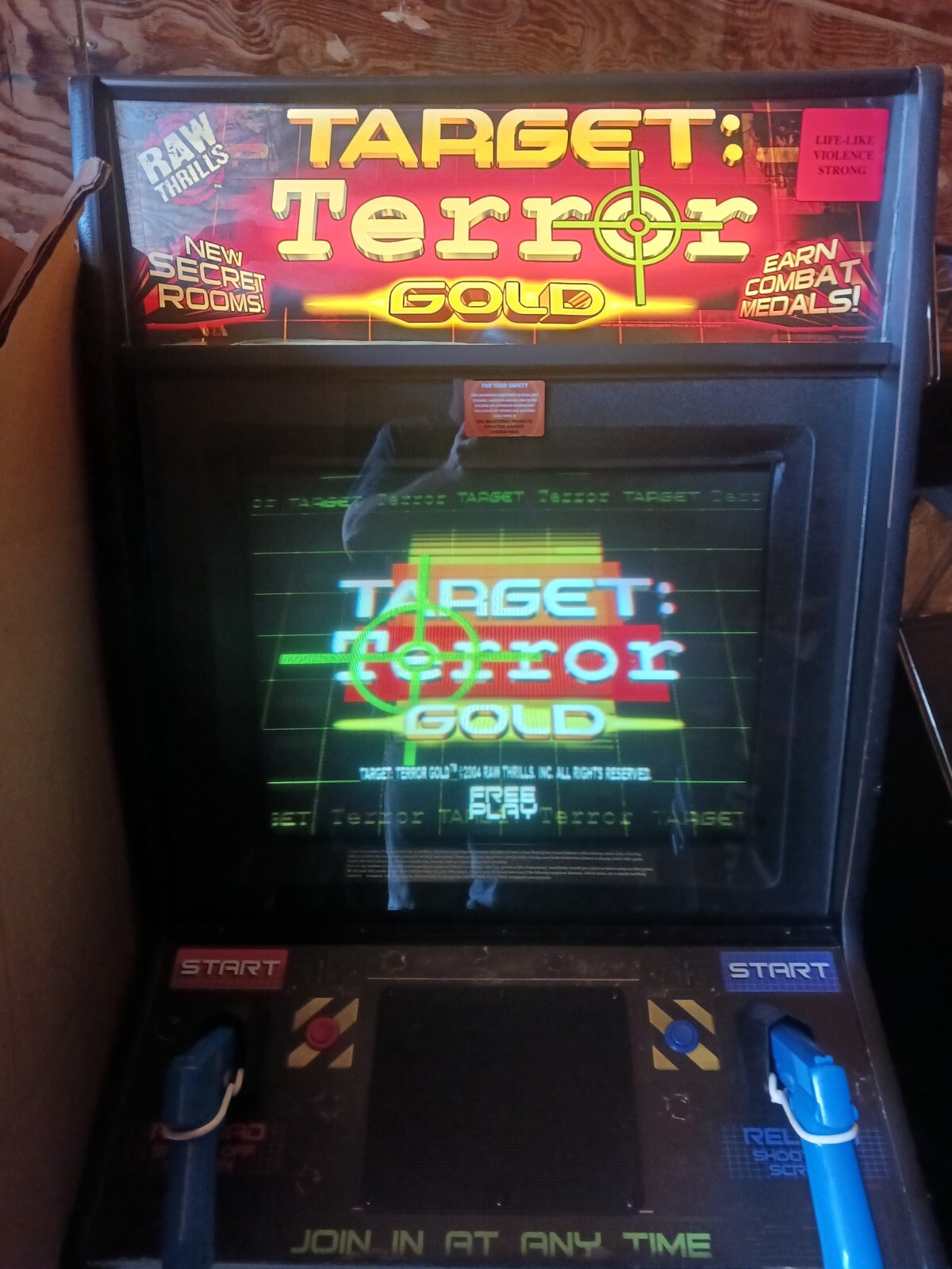 Target Terror Coin-op Arcade Machine By Raw Thrills
