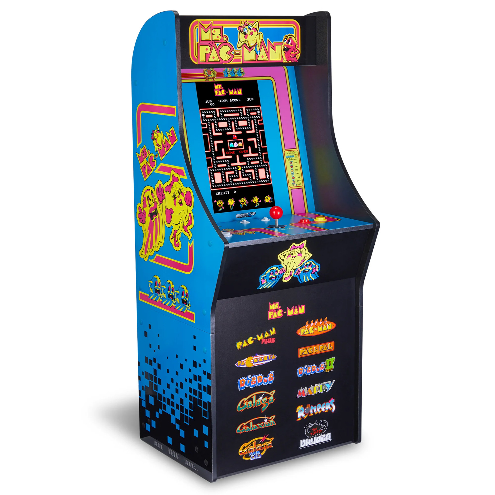 Arcade1Up Ms. Pac-Man Classic SE Arcade Machine and Classic SE 14.25″ Riser