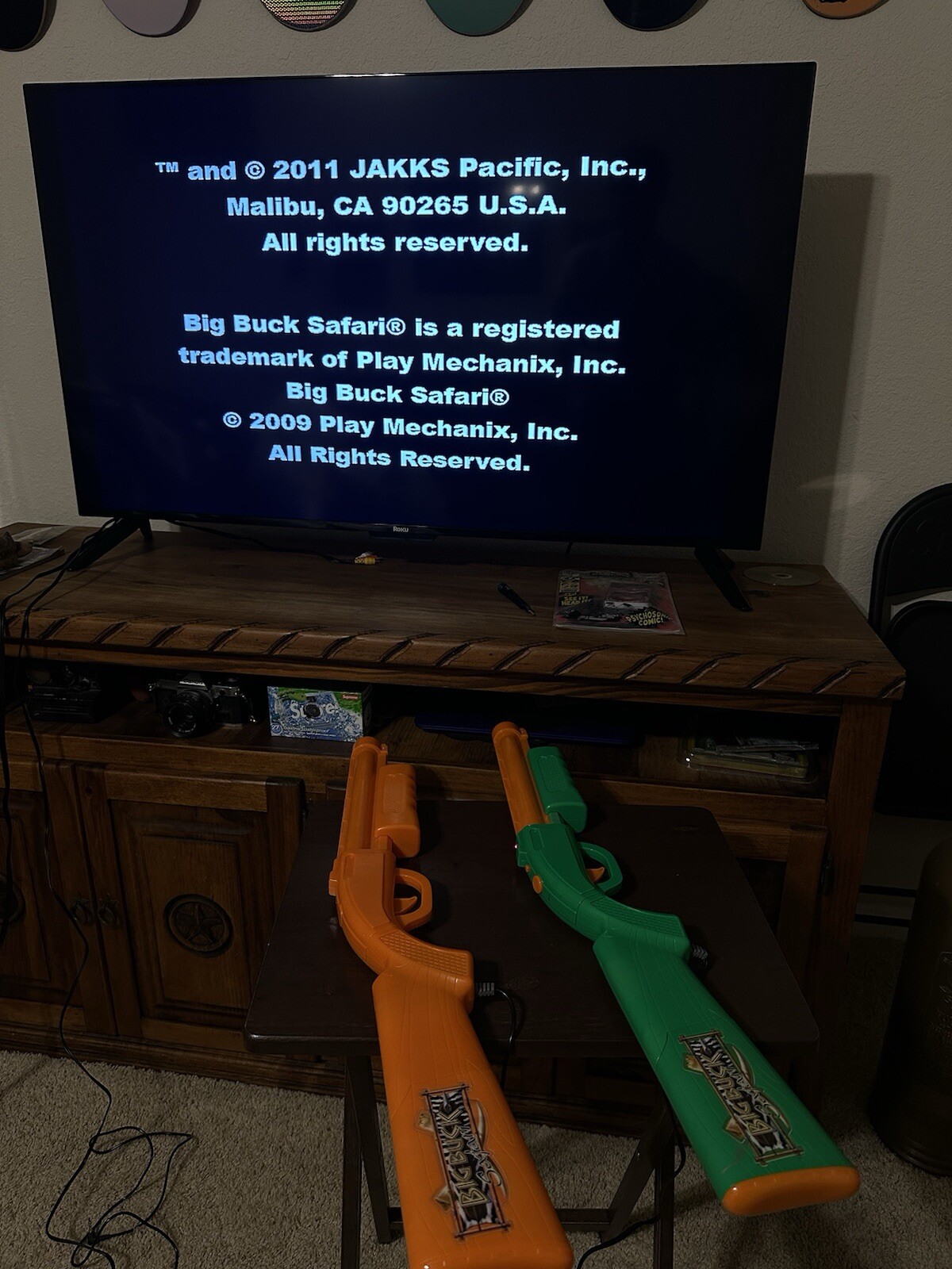 Jakks Pacific Big Buck Safari Hunting Plug & Play TV Game Guns ONLY Lot Of 2