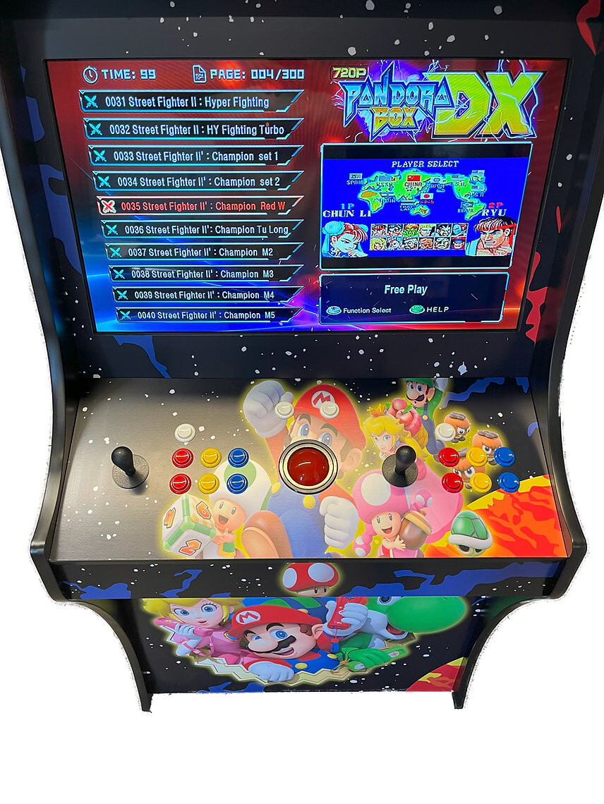 Dual Light Gun Upright Arcade With Trackball , 32 Monitor & LED Buttons