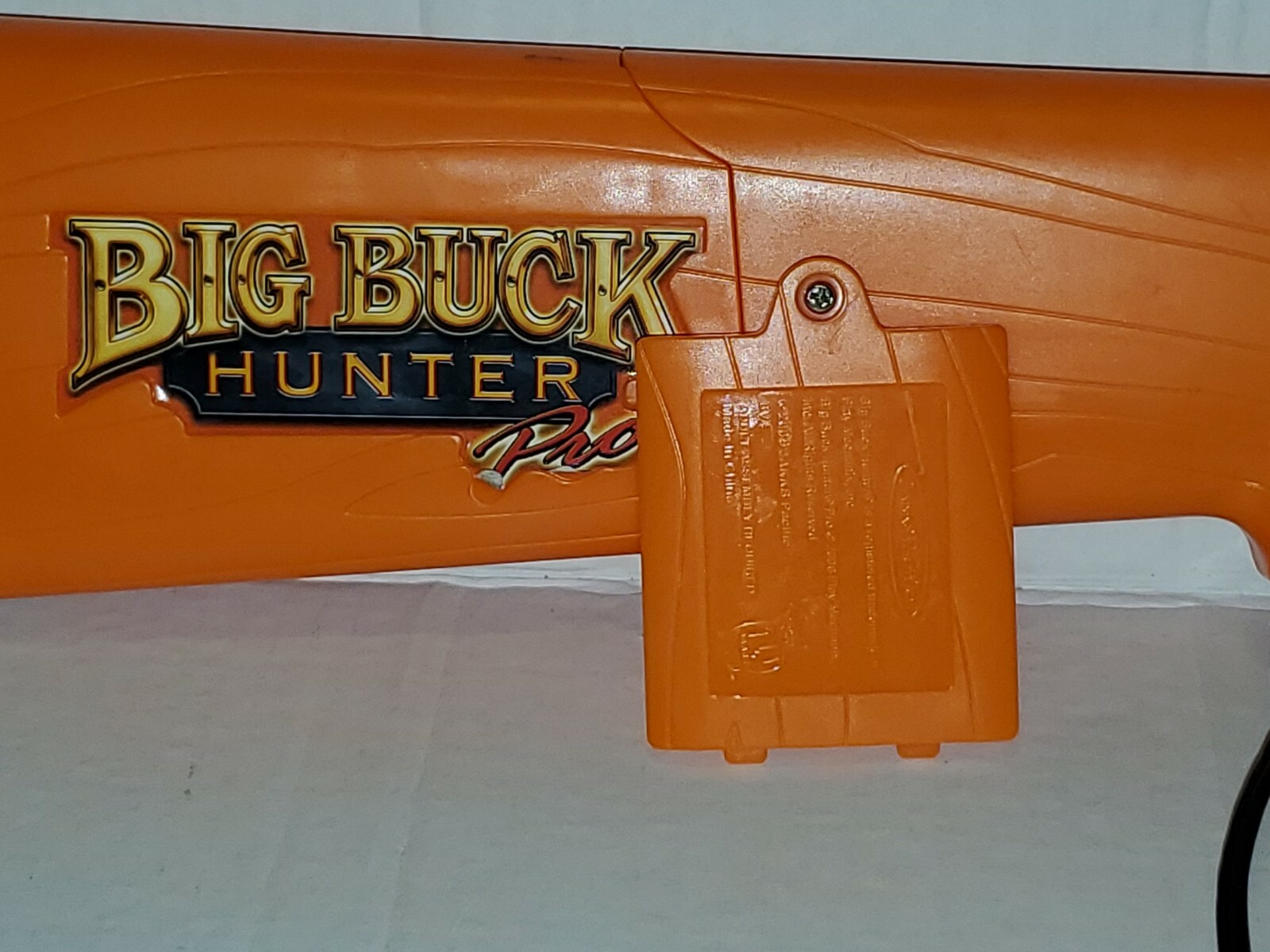 Jakks Pacific Big Buck Hunter Pro Orange Gun Battery Cover & Screw replacement