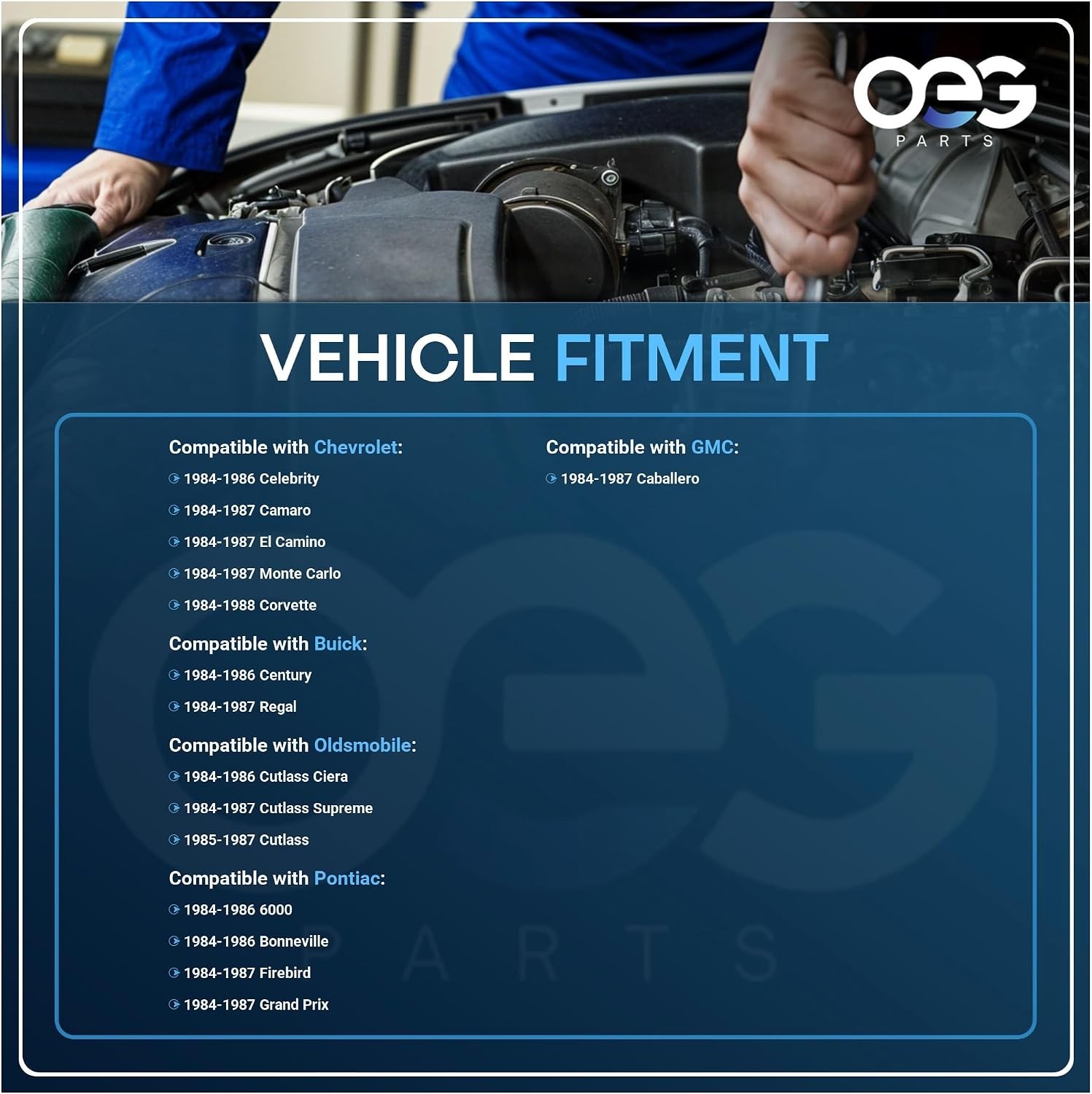 OEG Parts New Windshield Wiper Motor Compatible with Chevrolet Corvette 84-88