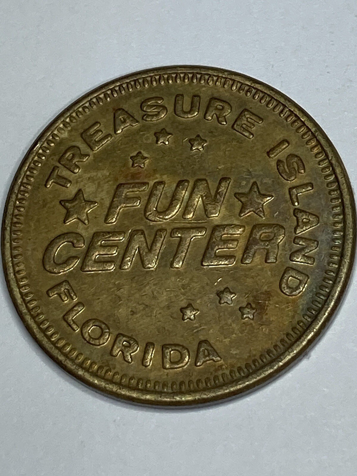 Treasure Island Fun Center Florida Arcade Game Token 24mm #rc1