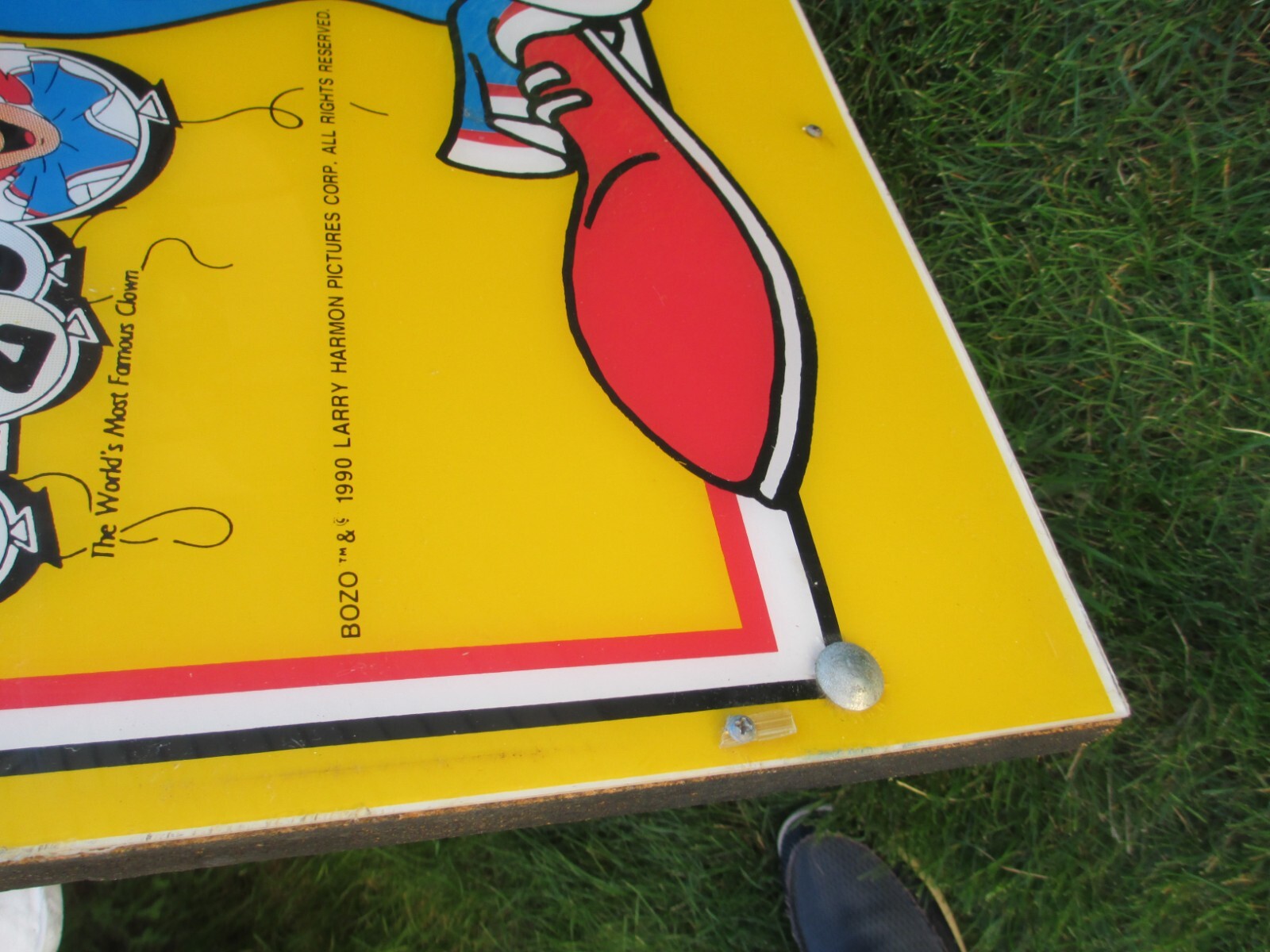 Vintage 1990 BOZO the Clown BASKETBALL ARCADE CARNIVAL MIDWAY GAME Larry Harmon