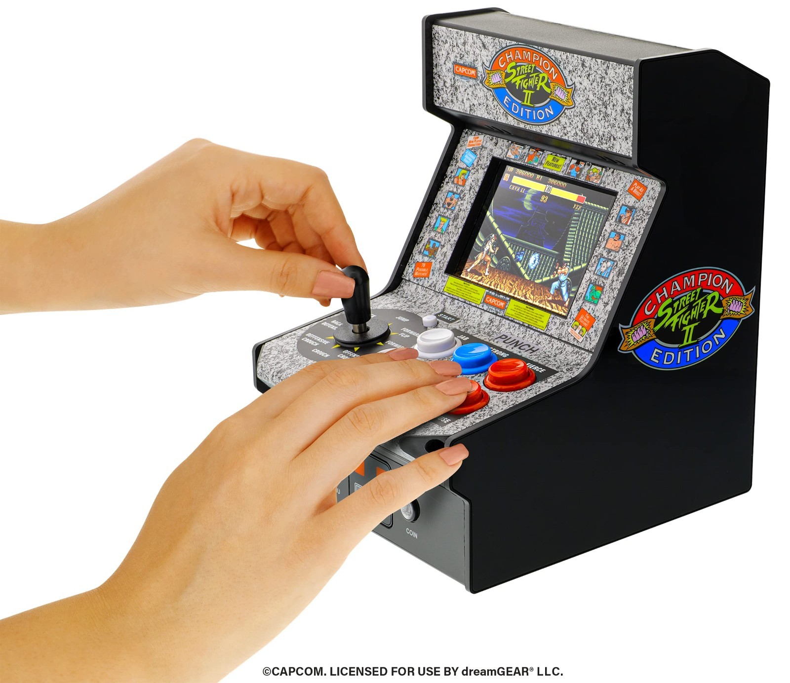 Mini Arcade Machine – Street Fighter 2 Champion Edition Video Game, Retro Gaming