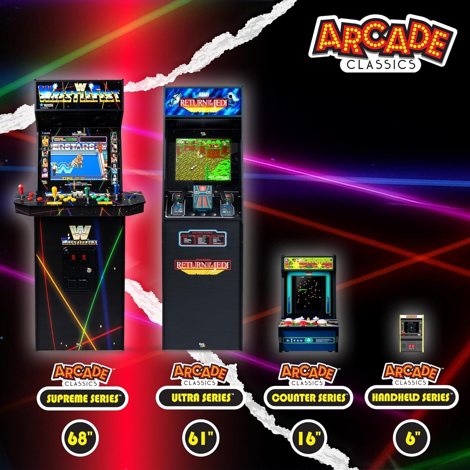 Arcade1up Classics Atari Star Wars Ultra Series Free Standing Electronic Game