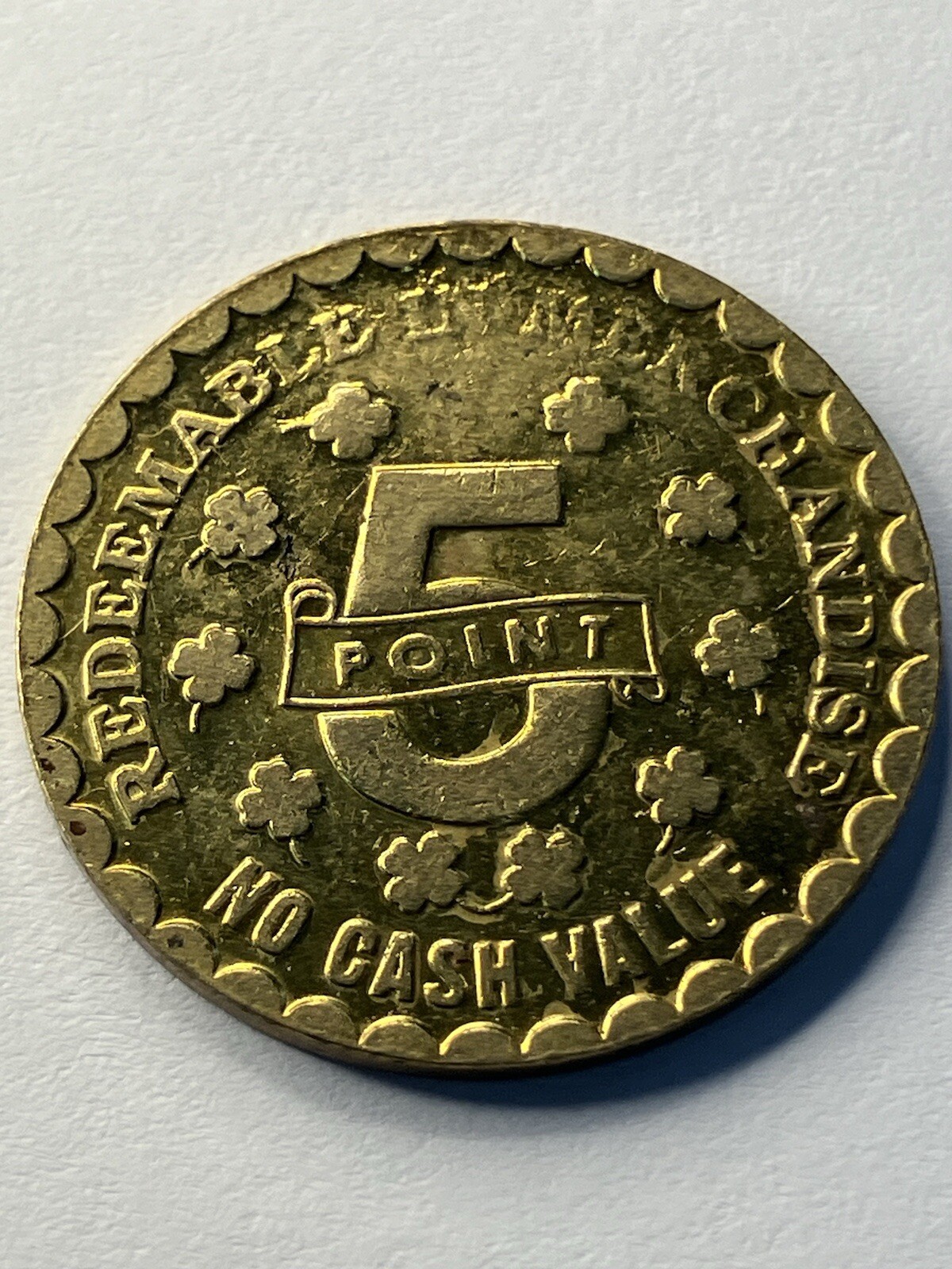 Wildwood New Jersey Mariners Arcade, Boardwalk Arcade Token 5 POINTS #tn1