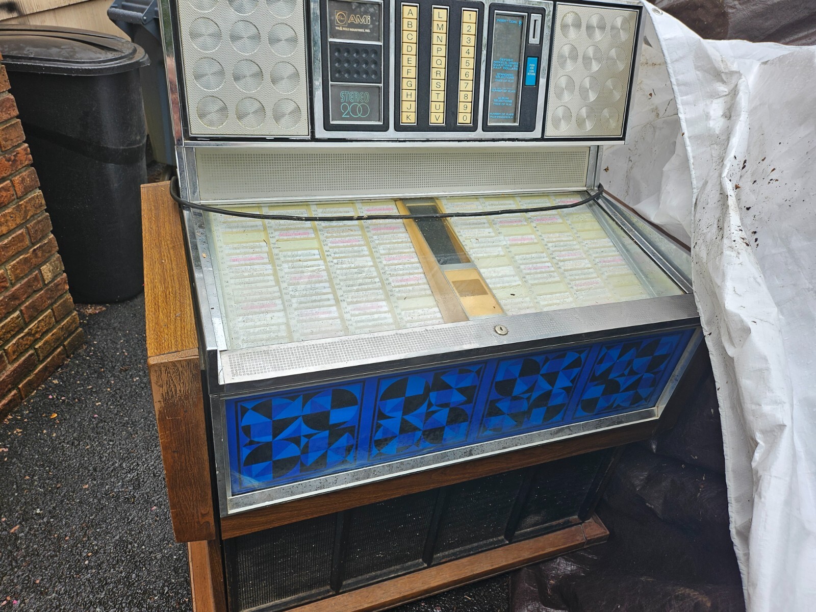 Rowe AMI R-74 200 selection vinyl 45rpm jukebox non working complete project