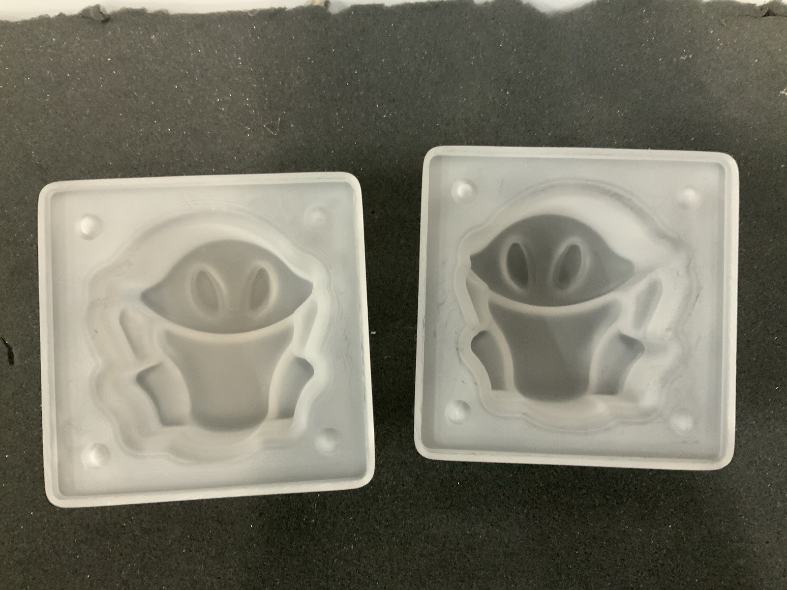 Pair Of 2 Frog Buttons From Ice games Frogger Arcade Game