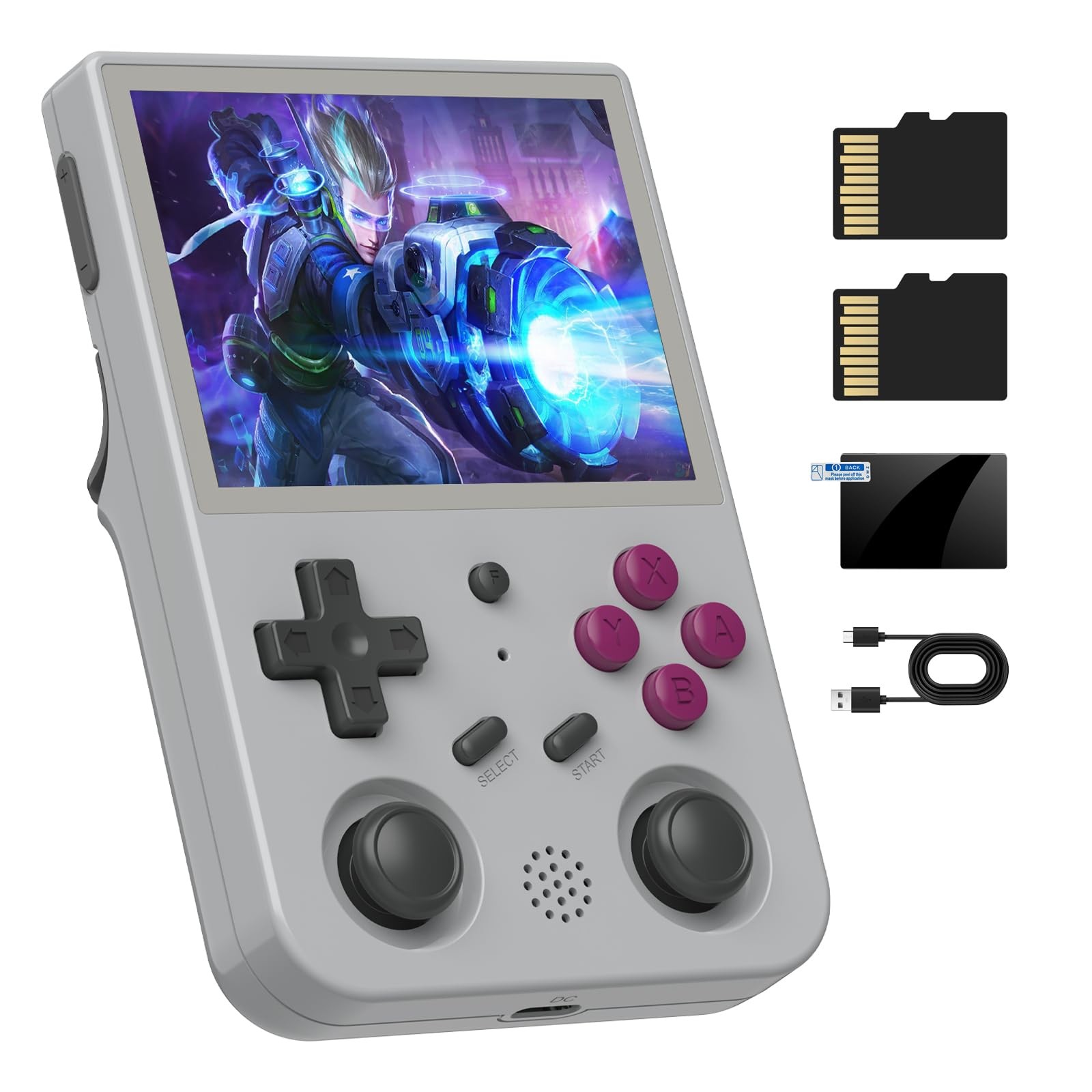 RG353V Retro Video Handheld Game Console 3.2 inches x 4.9 x 0.8
