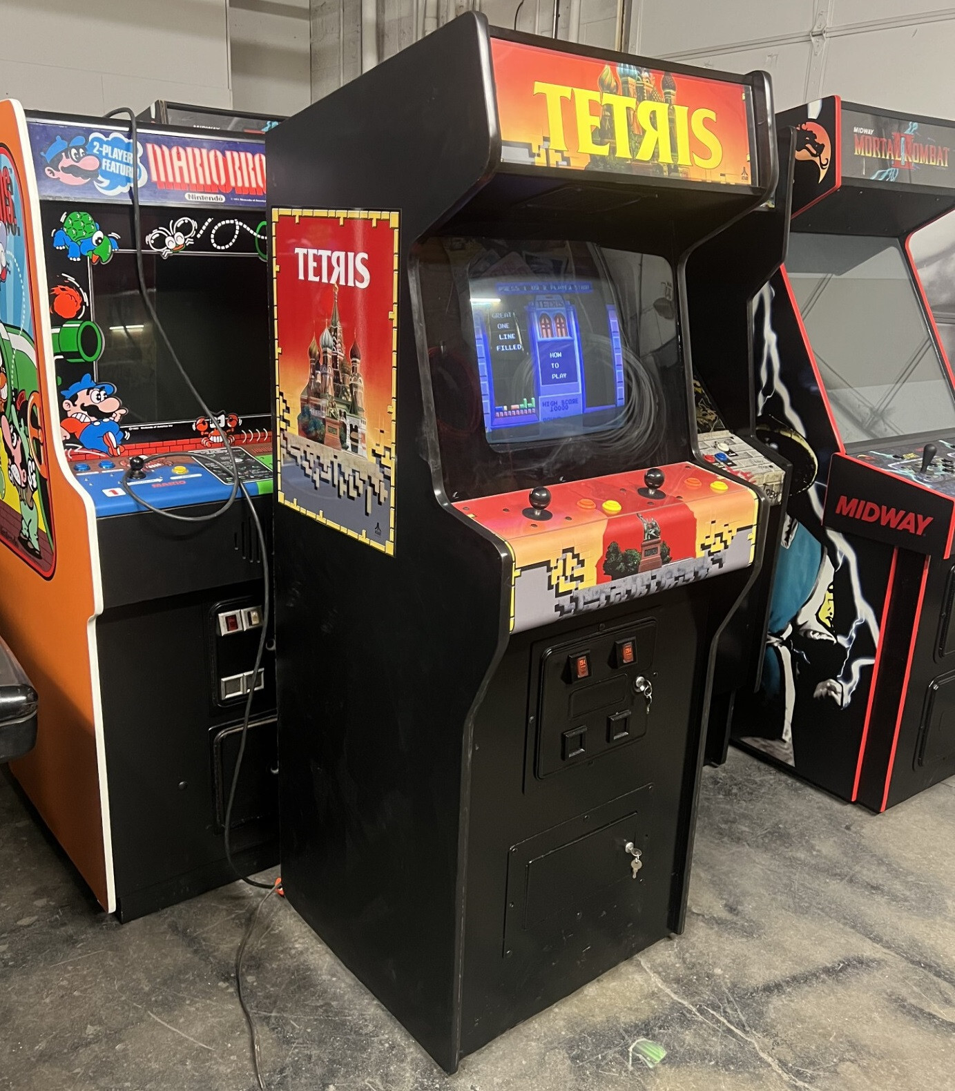 TETRIS ARCADE MACHINE by ATARI 1988 (Great Condition)
